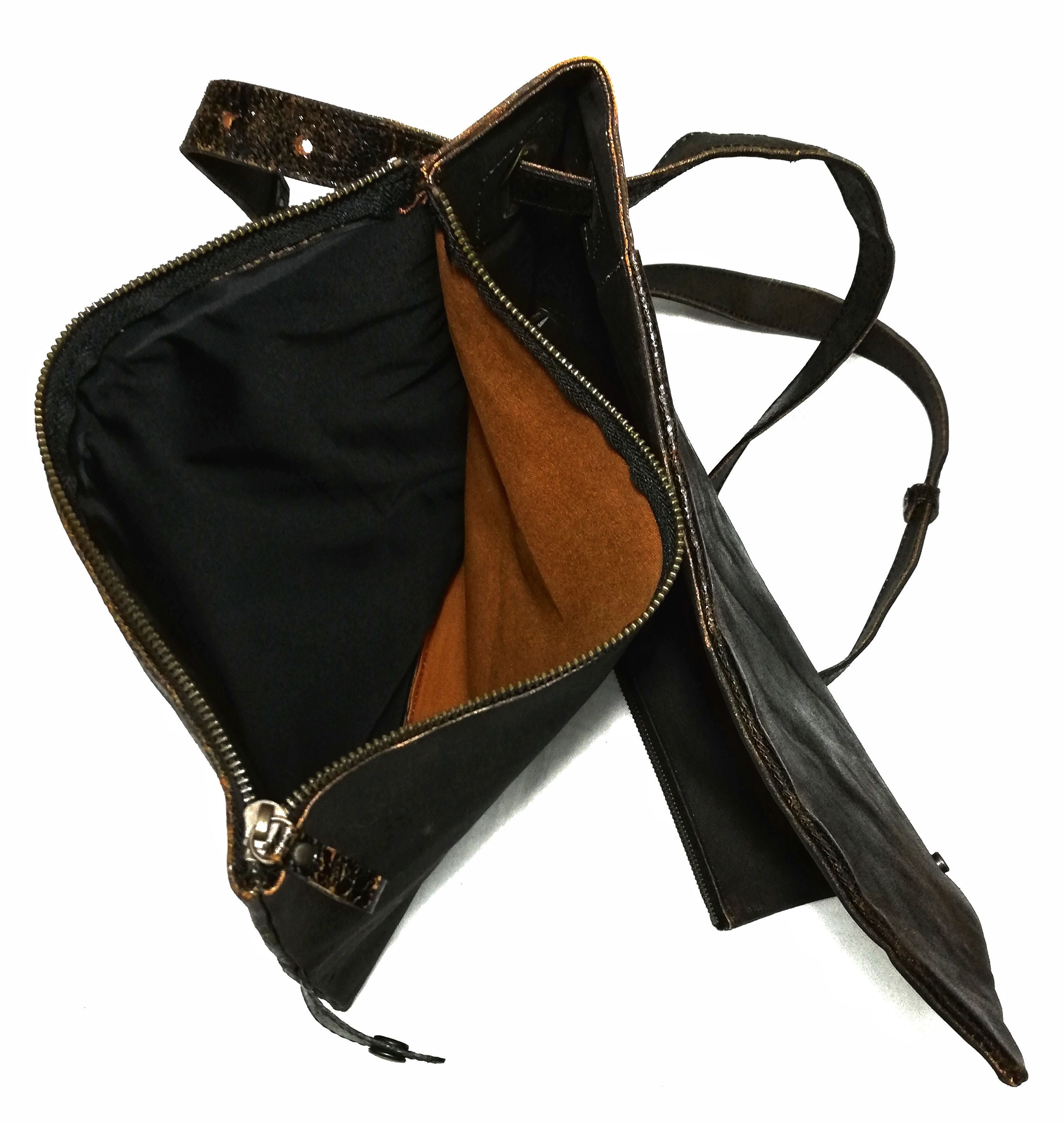 Japanese Brand 🔥Comme Ca Collection 2in1 Tote Sling Bag Leather / Cotton Size ONE SIZE - 13 Thumbnail