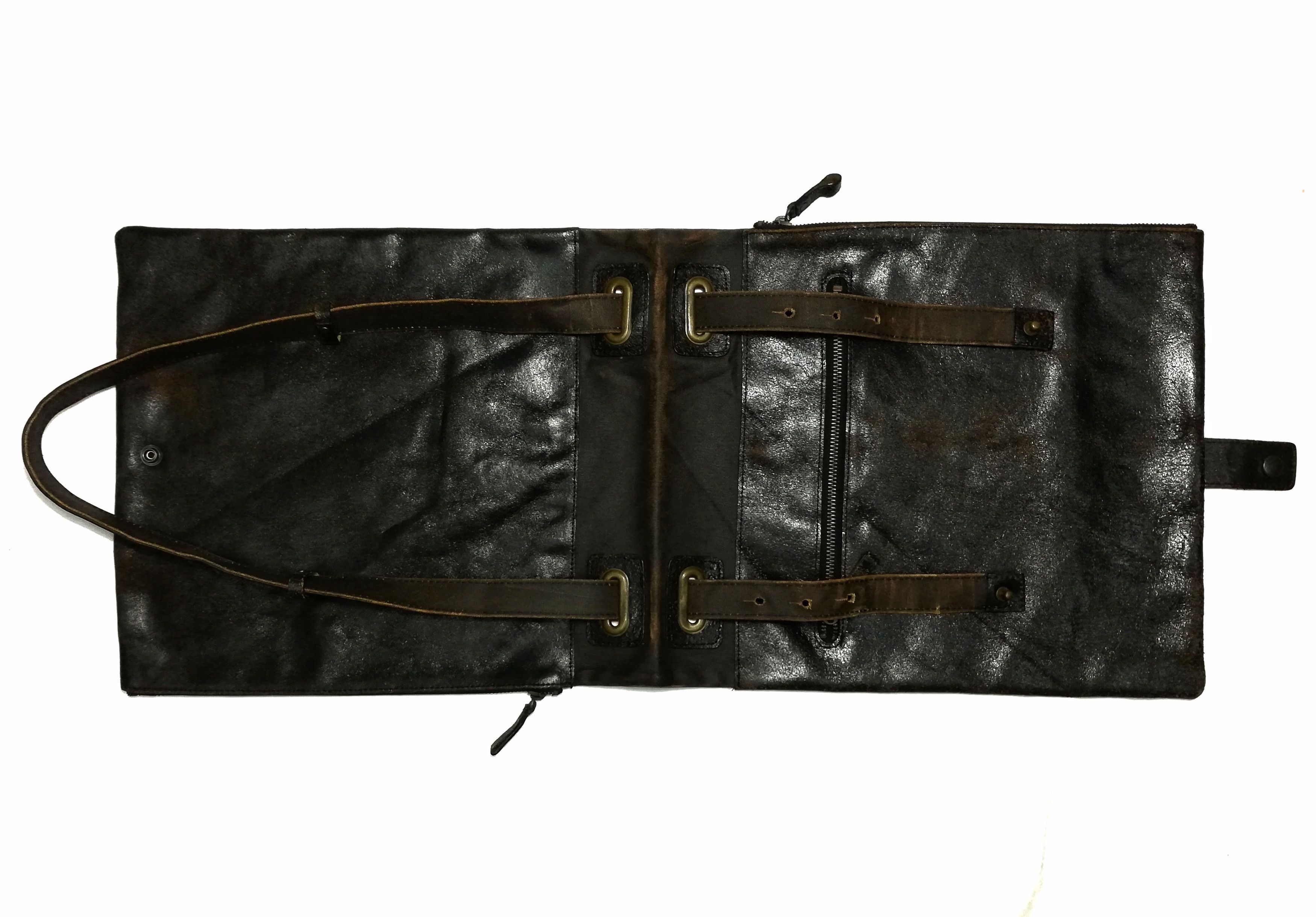 Japanese Brand 🔥Comme Ca Collection 2in1 Tote Sling Bag Leather / Cotton Size ONE SIZE - 8 Thumbnail
