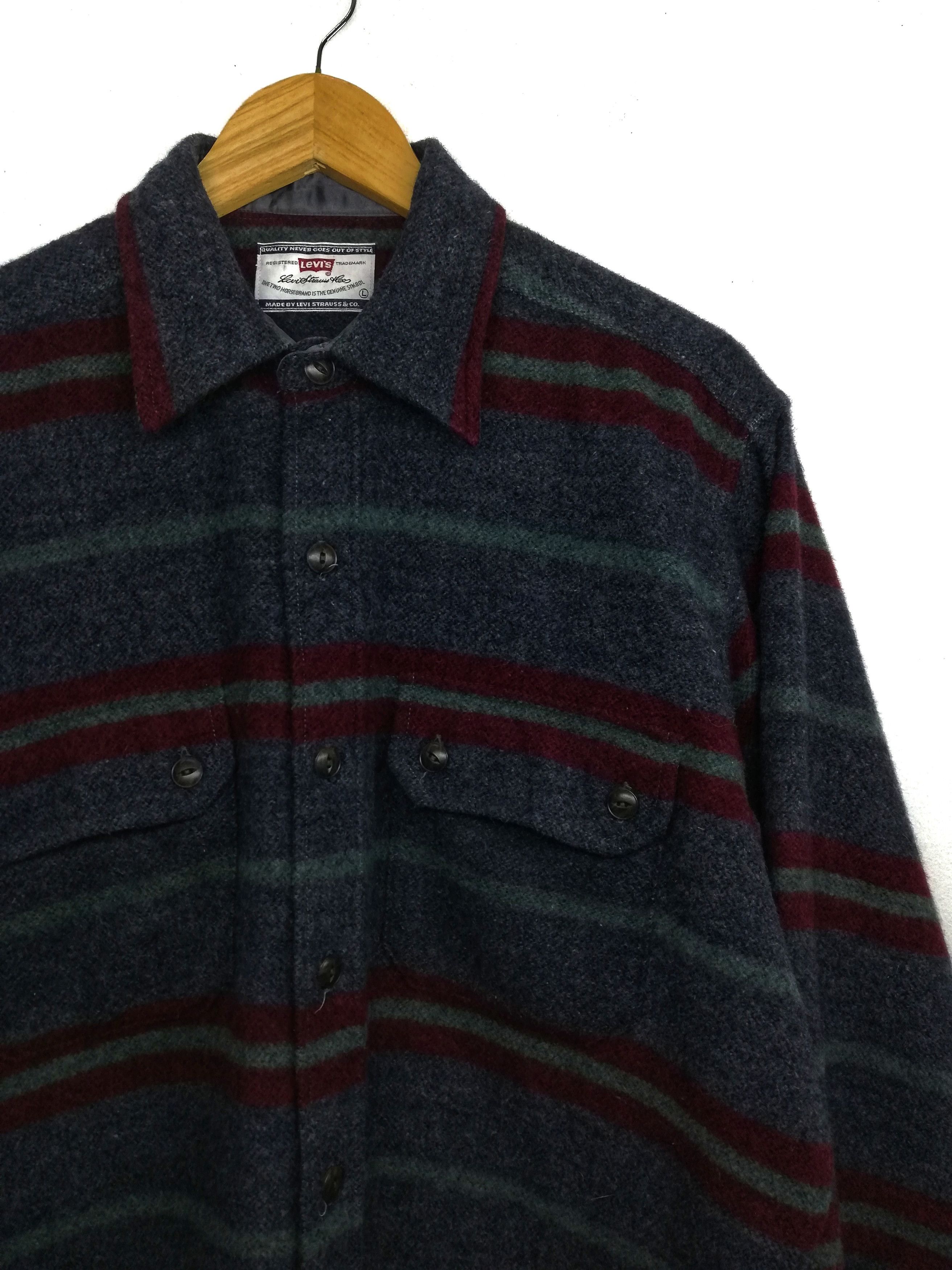 Levi's × Levi's Vintage Clothing 🔥Design Vintage Levi's Wool Down Button Up Jacket Workers Size US L / EU 52-54 / 3 - 3 Thumbnail