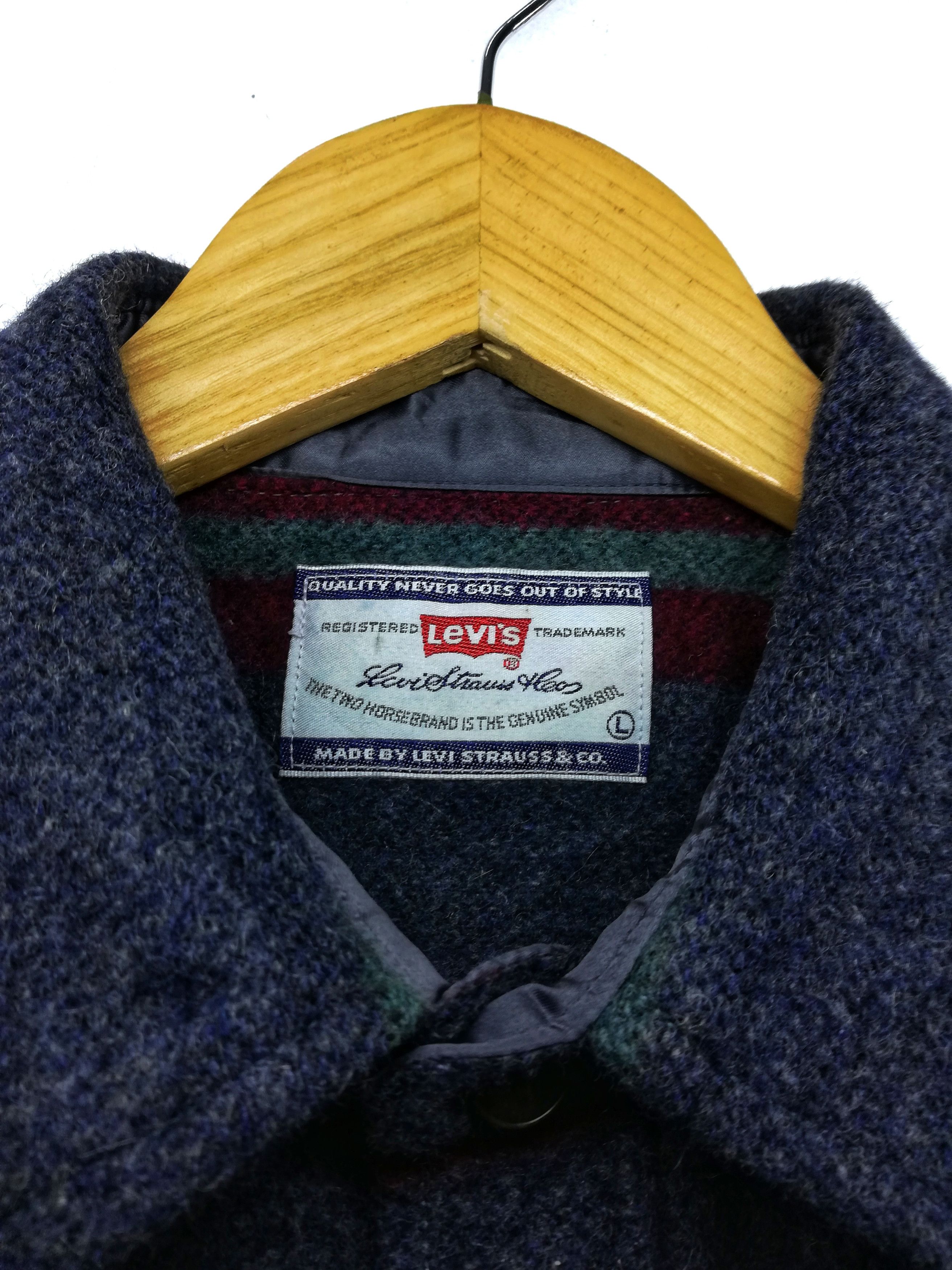 Levi's × Levi's Vintage Clothing 🔥Design Vintage Levi's Wool Down Button Up Jacket Workers Size US L / EU 52-54 / 3 - 6 Thumbnail