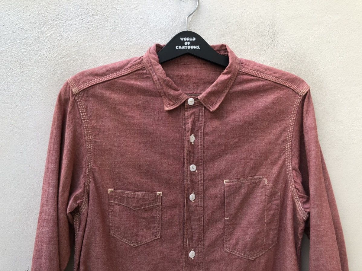 Sunny Sports Sunny Sports Japan Red Chambray Work Shirt Size US M / EU 48-50 / 2 - 7 Thumbnail