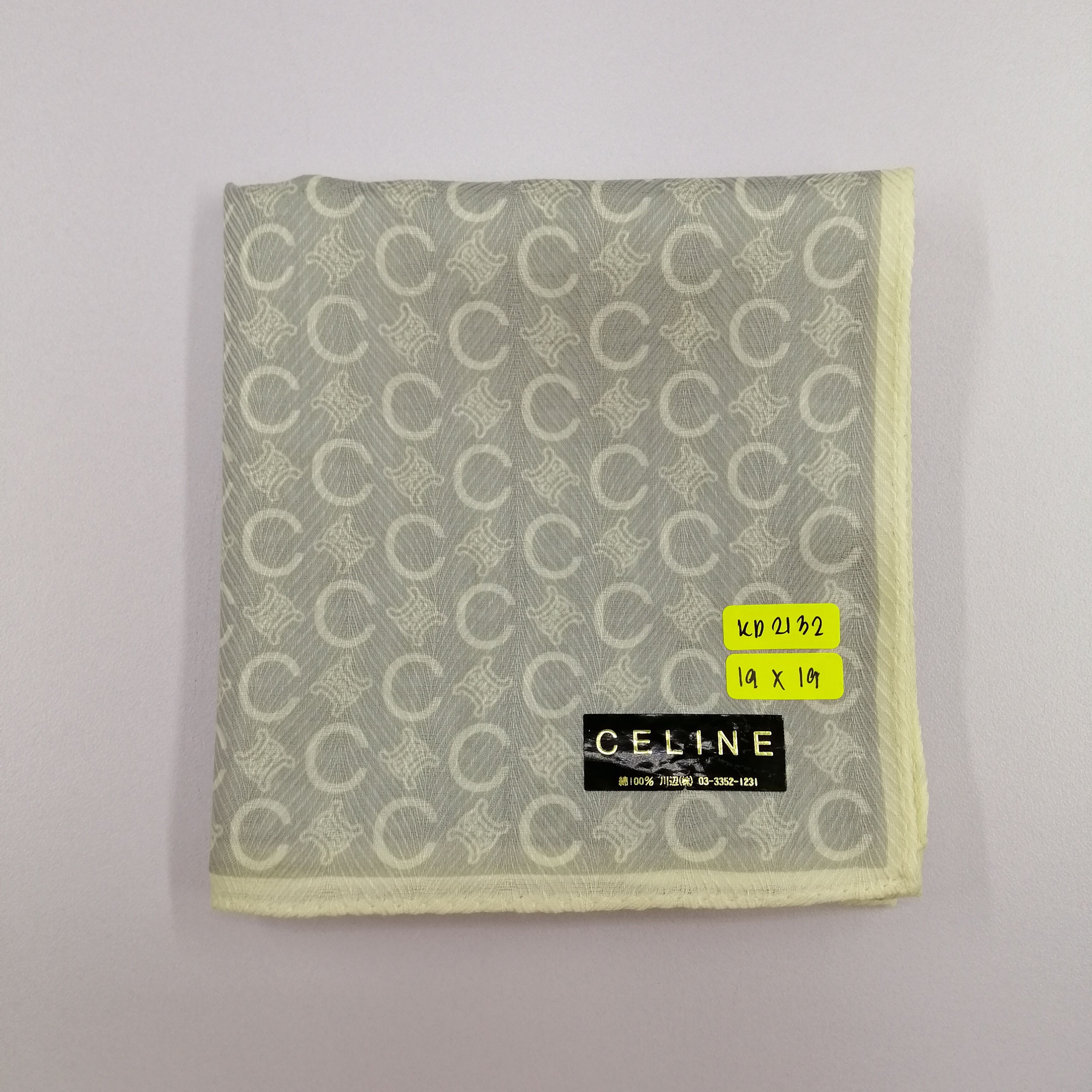 Celine × Vintage Celine Handkerchief/Neckerchief/Bandana-KD2132 Size ONE SIZE - 7 Thumbnail