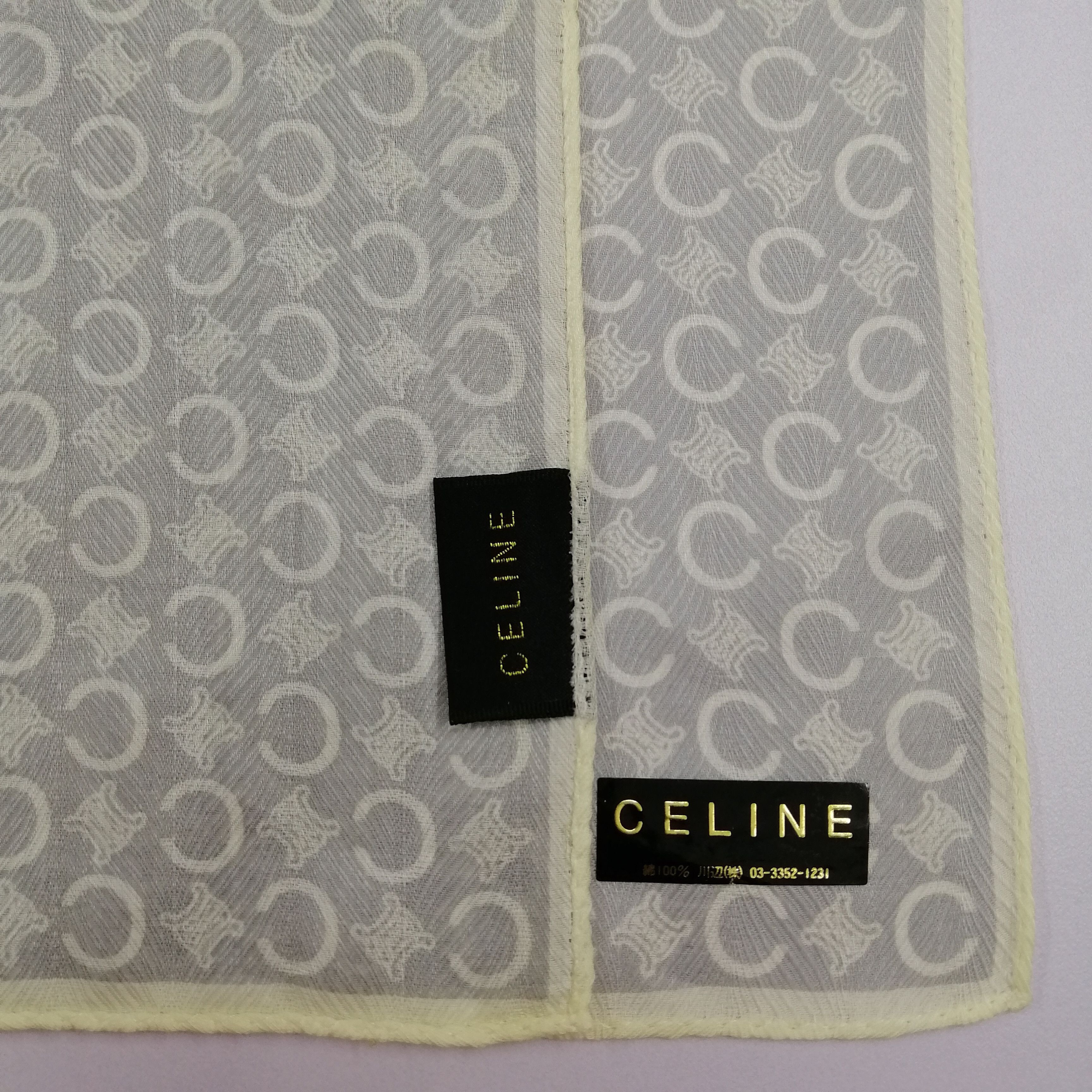 Celine × Vintage Celine Handkerchief/Neckerchief/Bandana-KD2132 Size ONE SIZE - 4 Thumbnail