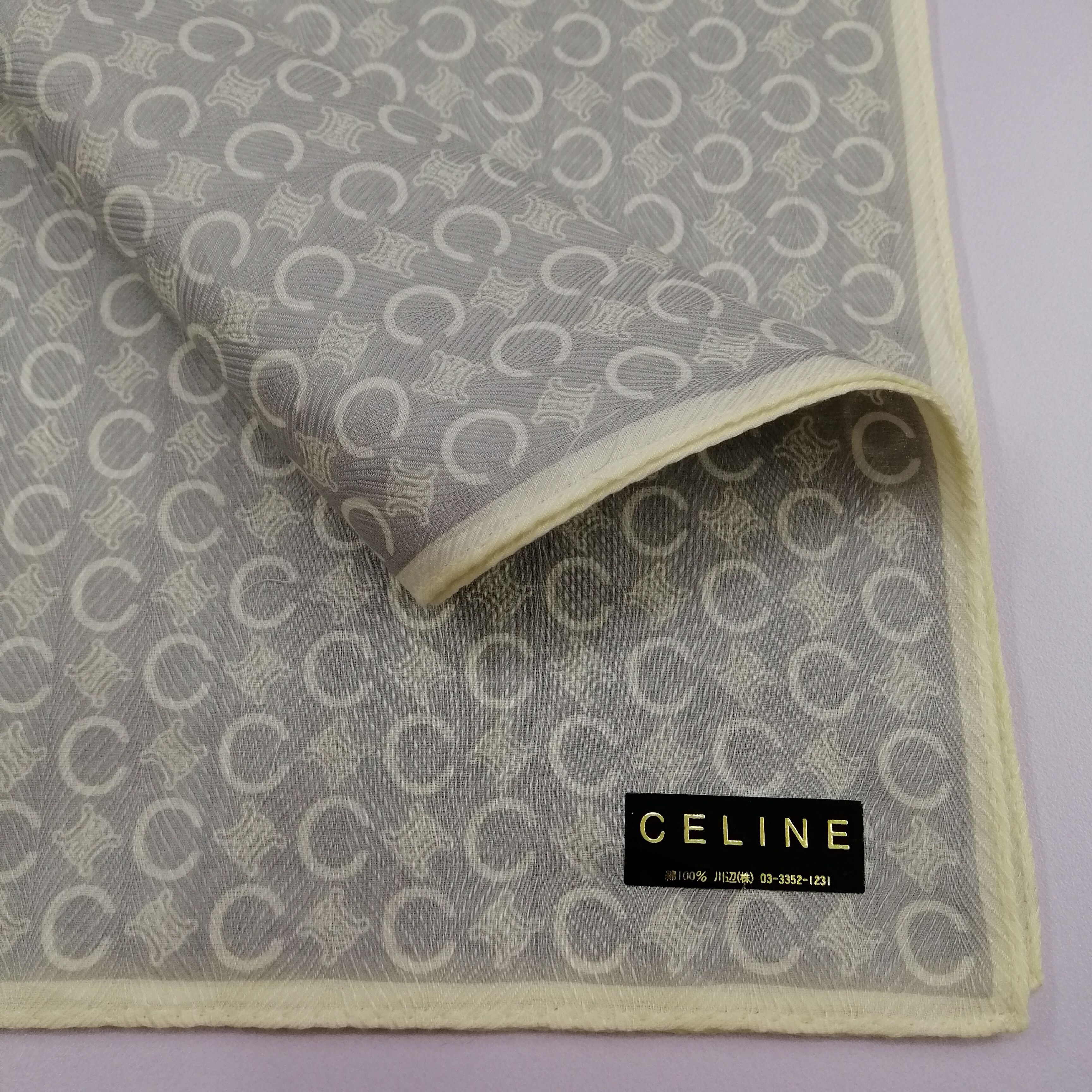 Celine × Vintage Celine Handkerchief/Neckerchief/Bandana-KD2132 Size ONE SIZE - 5 Thumbnail