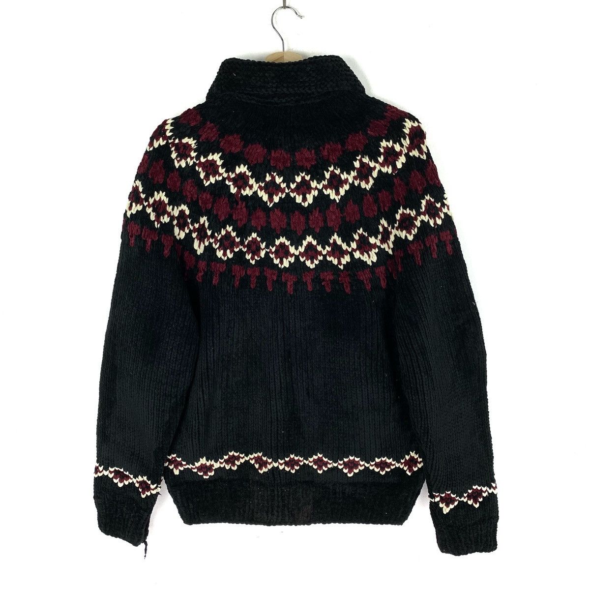 Vintage Hand Knit Sweater Canadian Style Zipped Jacket Size US L / EU 52-54 / 3 - 5 Thumbnail