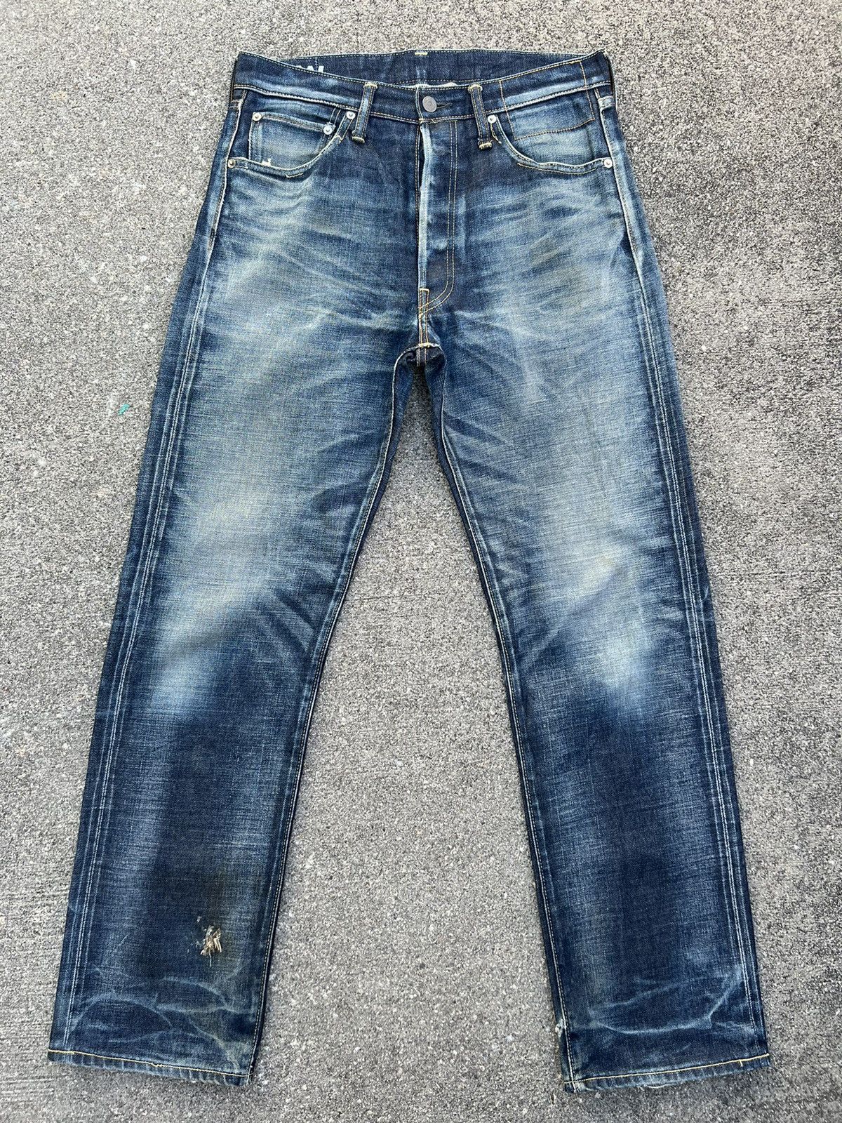 Visvim 01NW Japan Distressed Rips Selvedge Denim Jeans