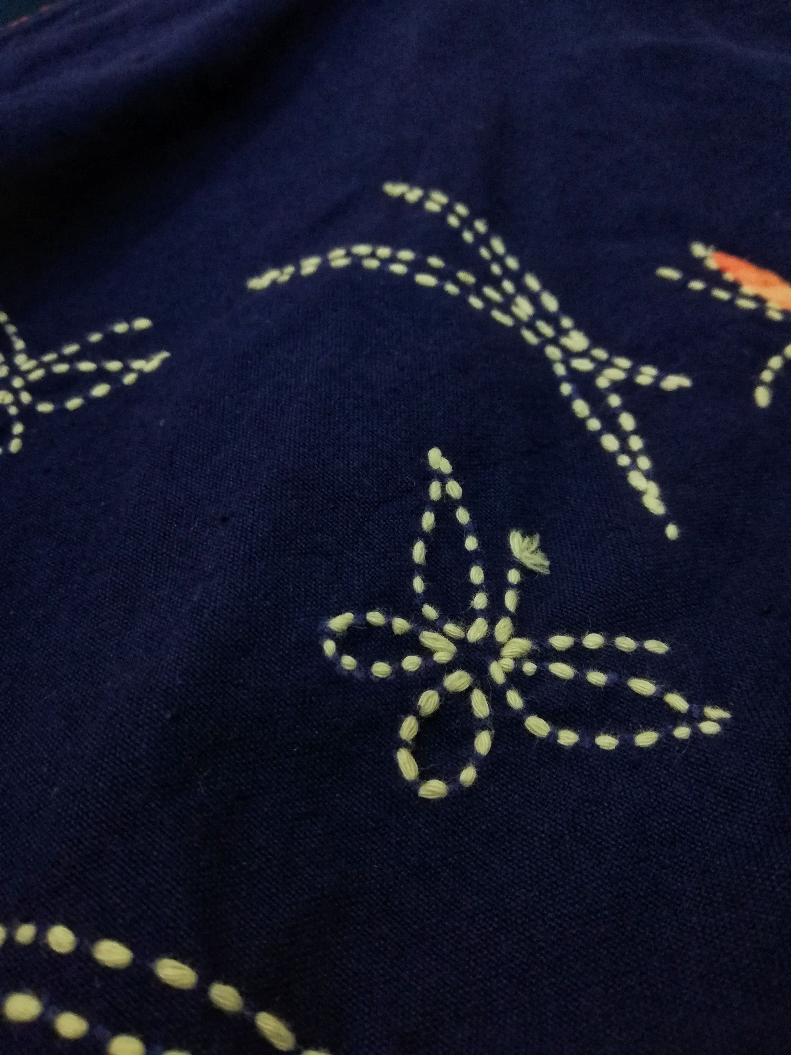 Indigo × Japanese Brand 🔥Wear Indigo Kimono Japanese Traditional Boro🔥 Size US L / EU 52-54 / 3 - 9 Thumbnail