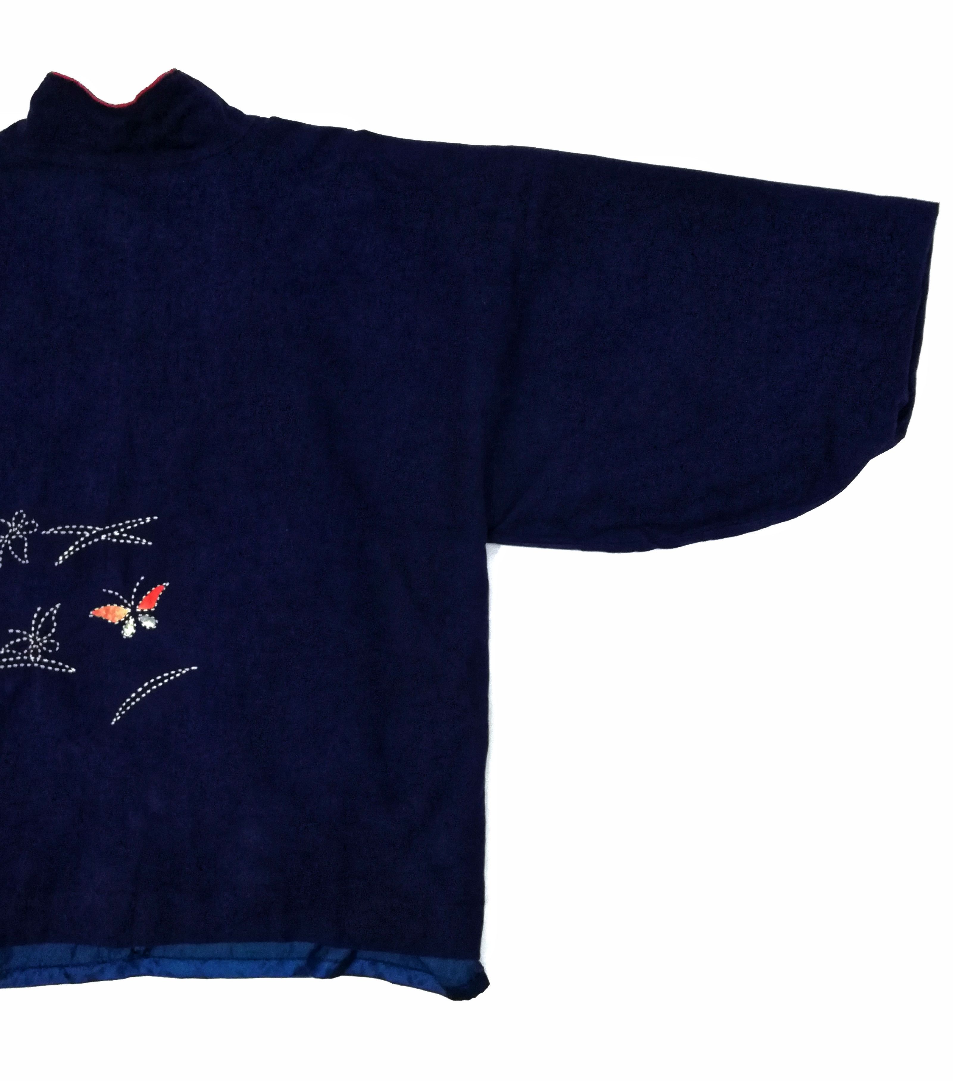 Indigo × Japanese Brand 🔥Wear Indigo Kimono Japanese Traditional Boro🔥 Size US L / EU 52-54 / 3 - 16 Thumbnail