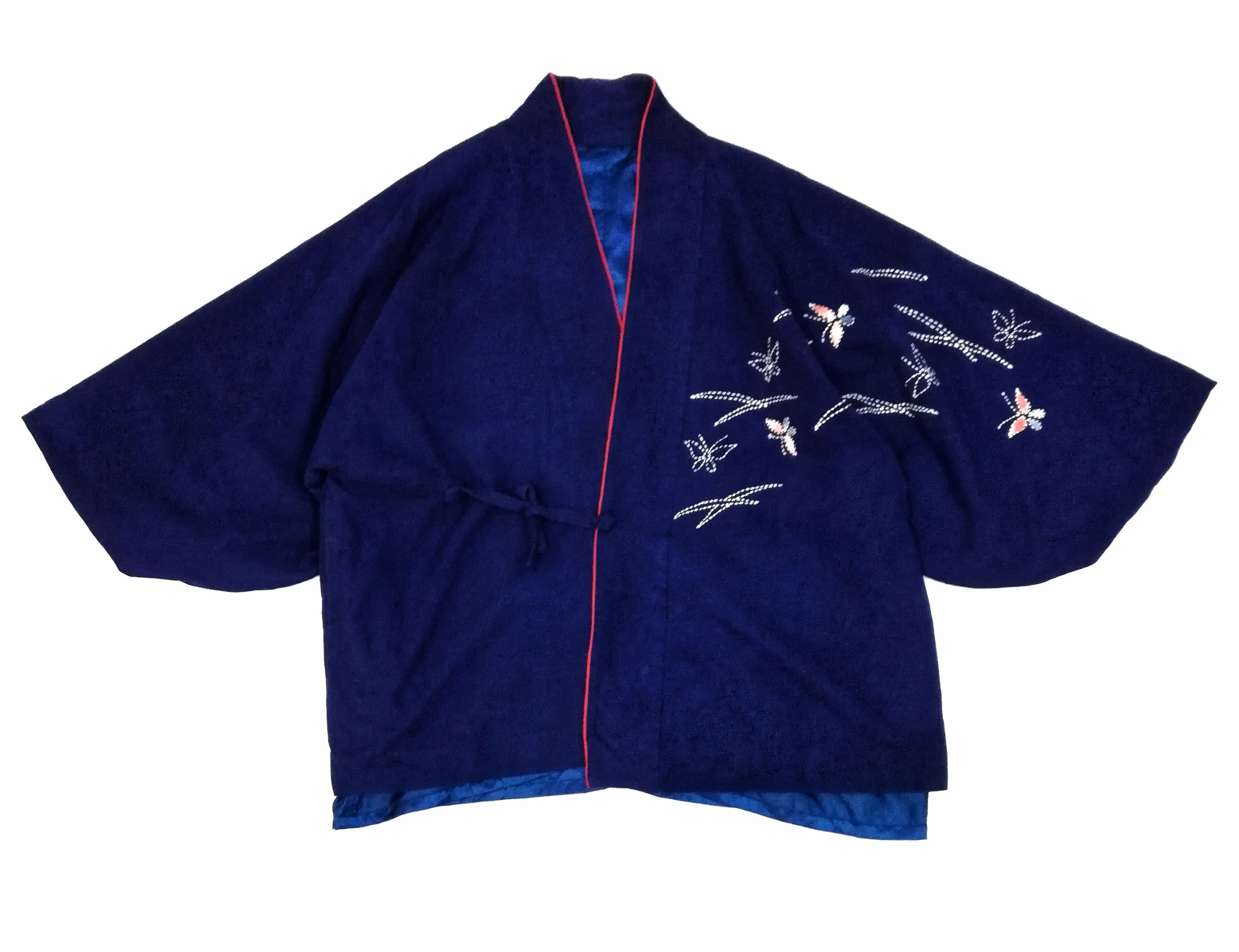 Indigo × Japanese Brand 🔥Wear Indigo Kimono Japanese Traditional Boro🔥 Size US L / EU 52-54 / 3 - 1 Thumbnail