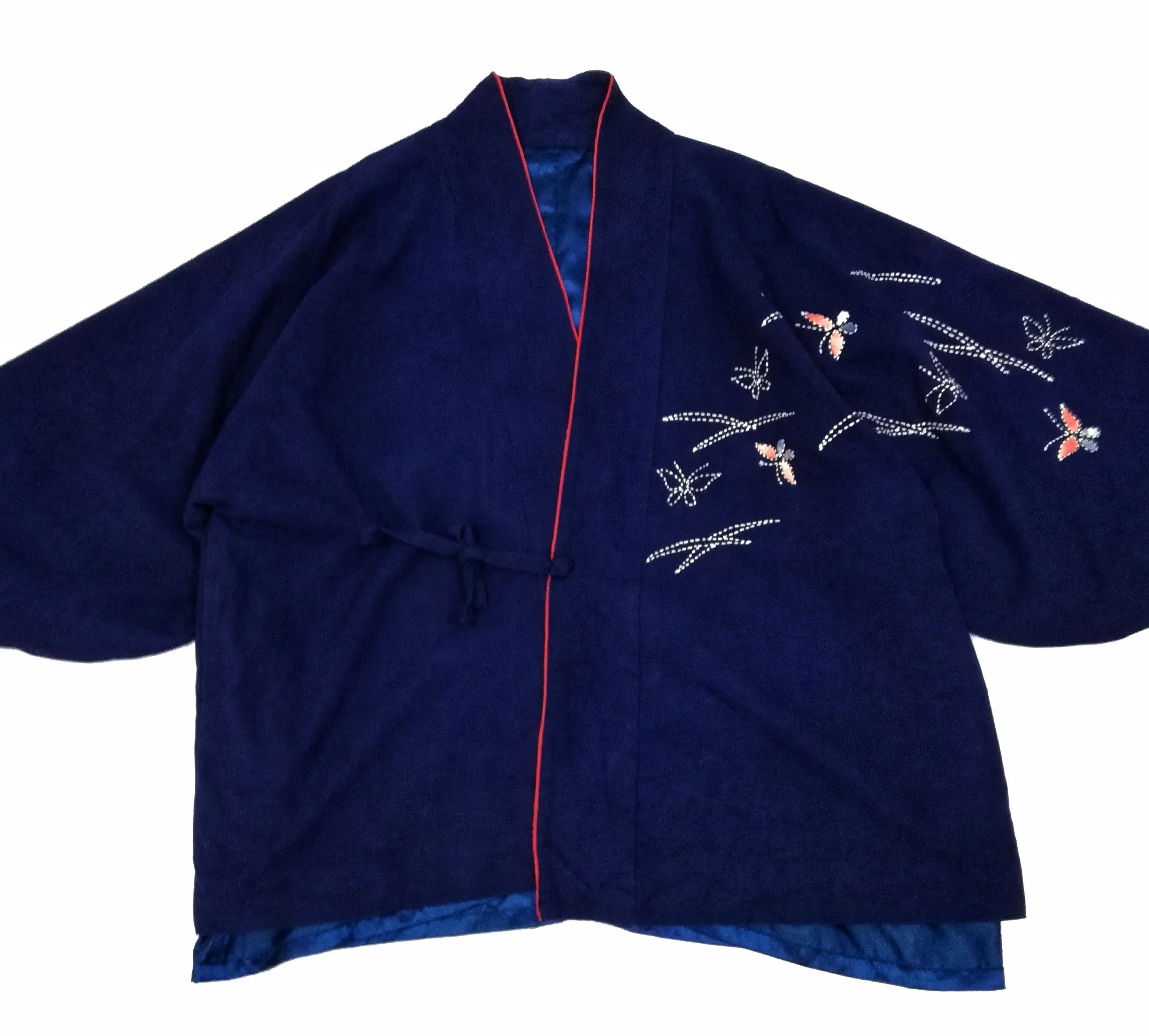 Indigo × Japanese Brand 🔥Wear Indigo Kimono Japanese Traditional Boro🔥 Size US L / EU 52-54 / 3 - 2 Thumbnail
