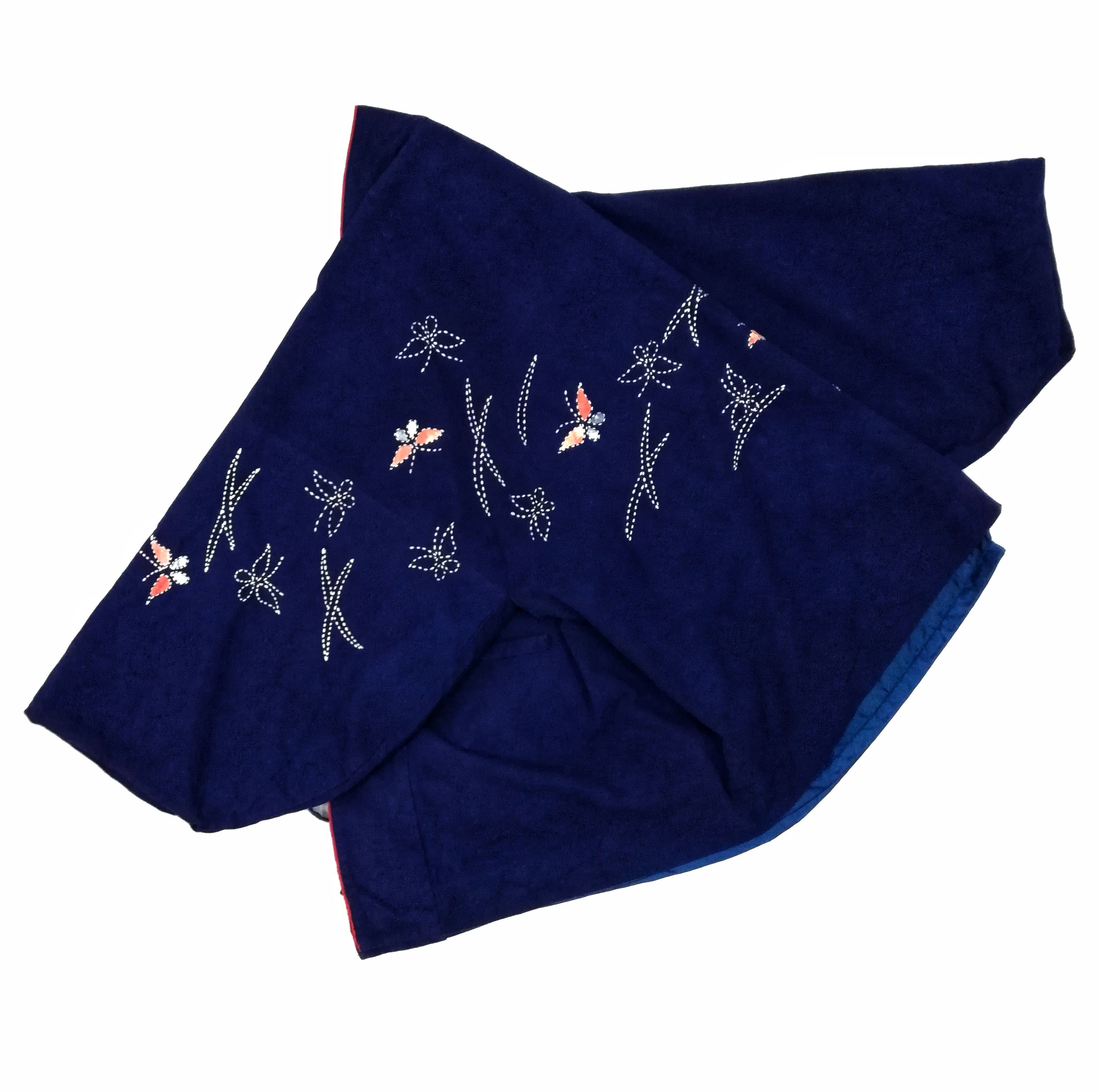 Indigo × Japanese Brand 🔥Wear Indigo Kimono Japanese Traditional Boro🔥 Size US L / EU 52-54 / 3 - 12 Thumbnail