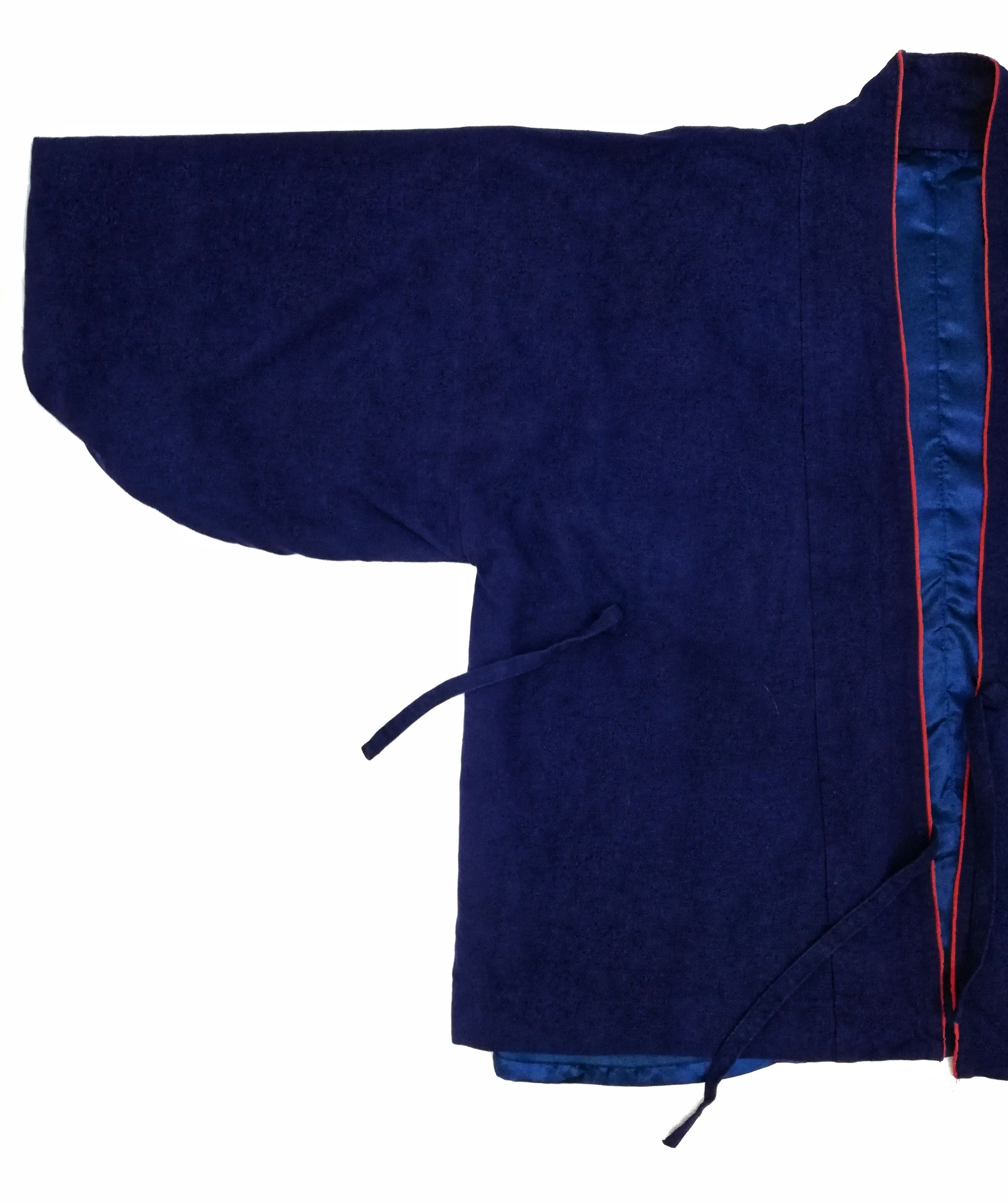 Indigo × Japanese Brand 🔥Wear Indigo Kimono Japanese Traditional Boro🔥 Size US L / EU 52-54 / 3 - 5 Thumbnail