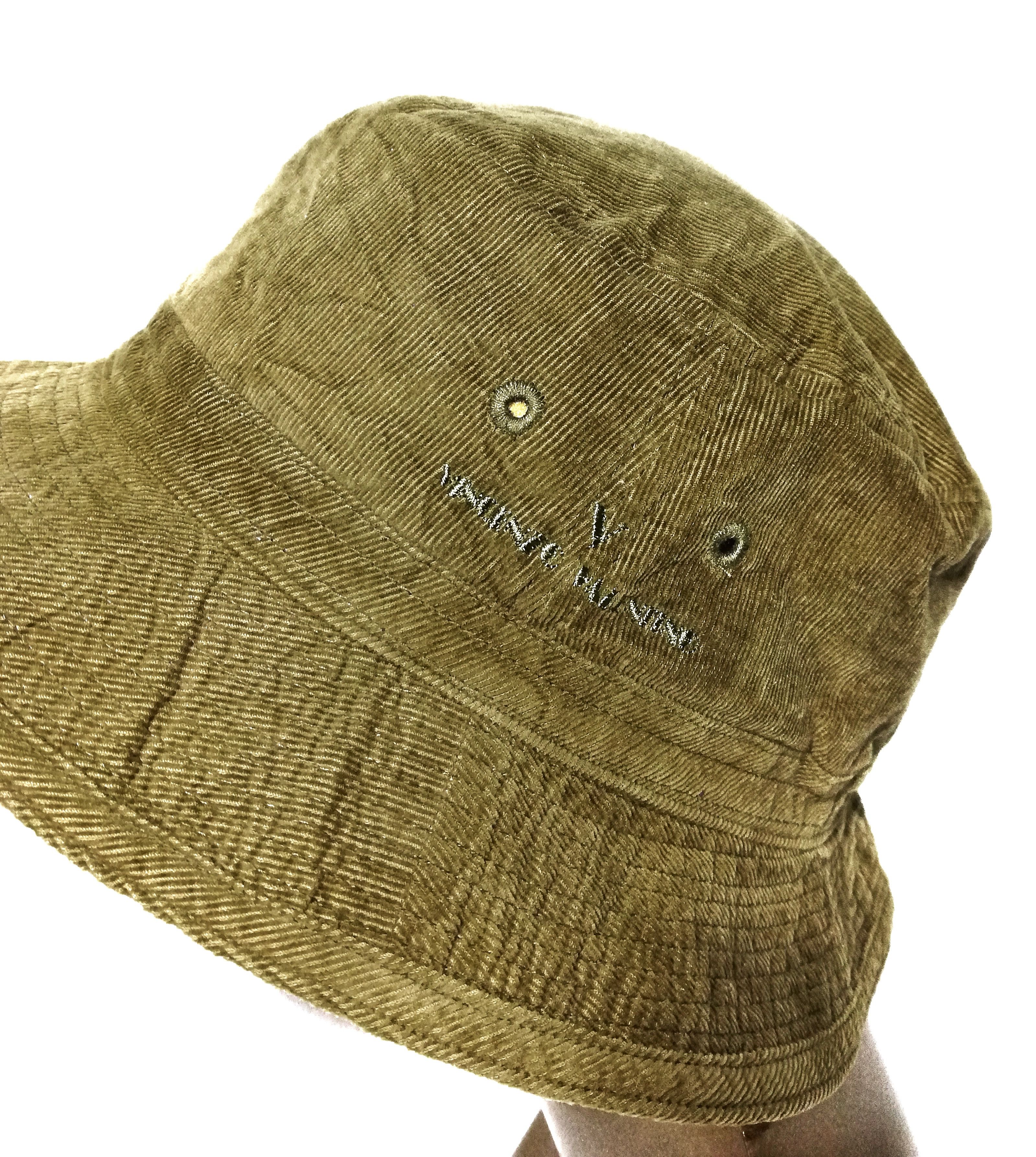 Japanese Brand 🔥Vincenzo Valentino Corduroy Bucket Hat Cotton🔥 Size ONE SIZE - 3 Thumbnail
