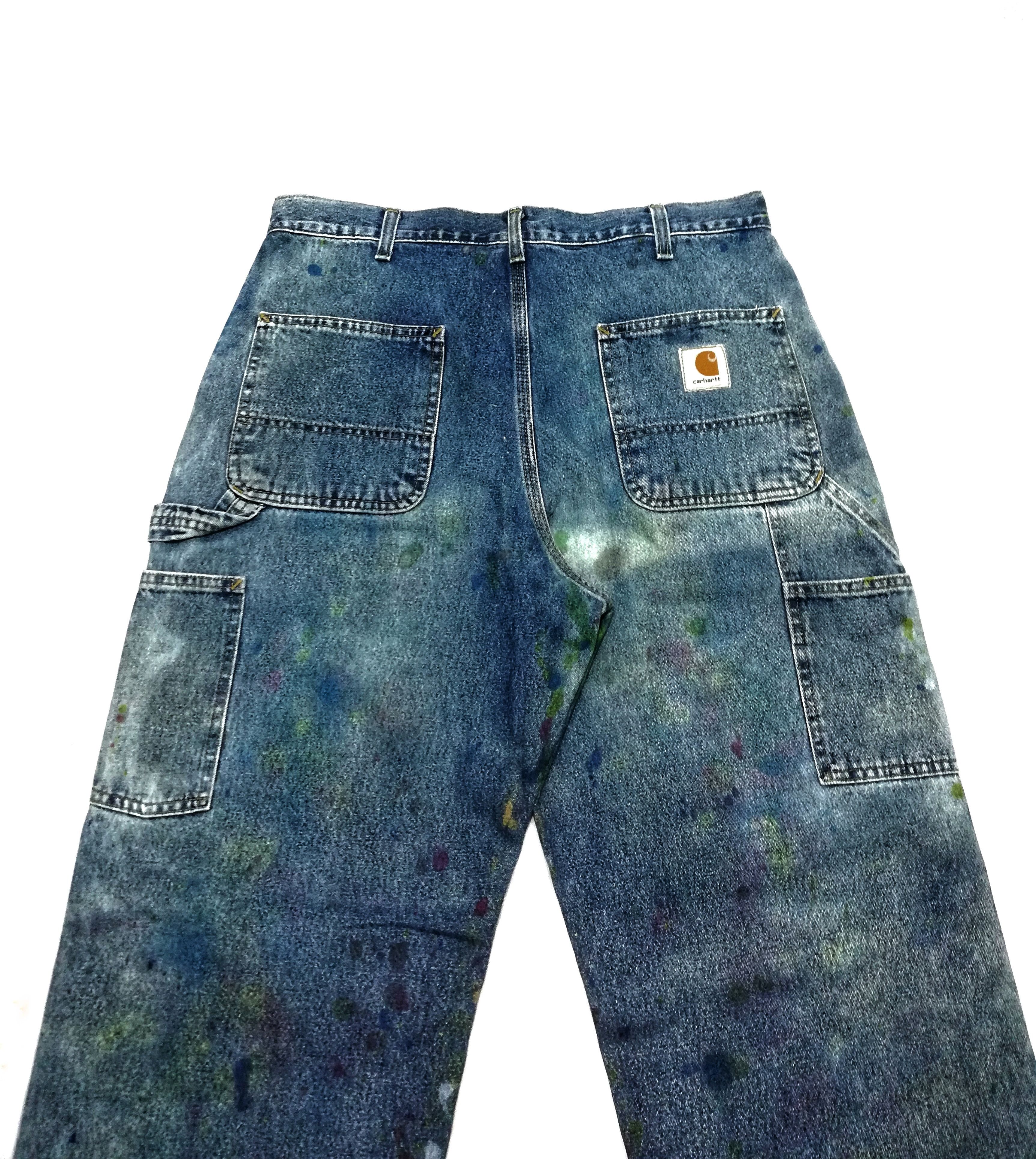 Carhartt × Carhartt Wip 🔥Very Rare Carhartt Custom Paint Splatter Work Pants🔥 Size US 34 / EU 50 - 13 Thumbnail