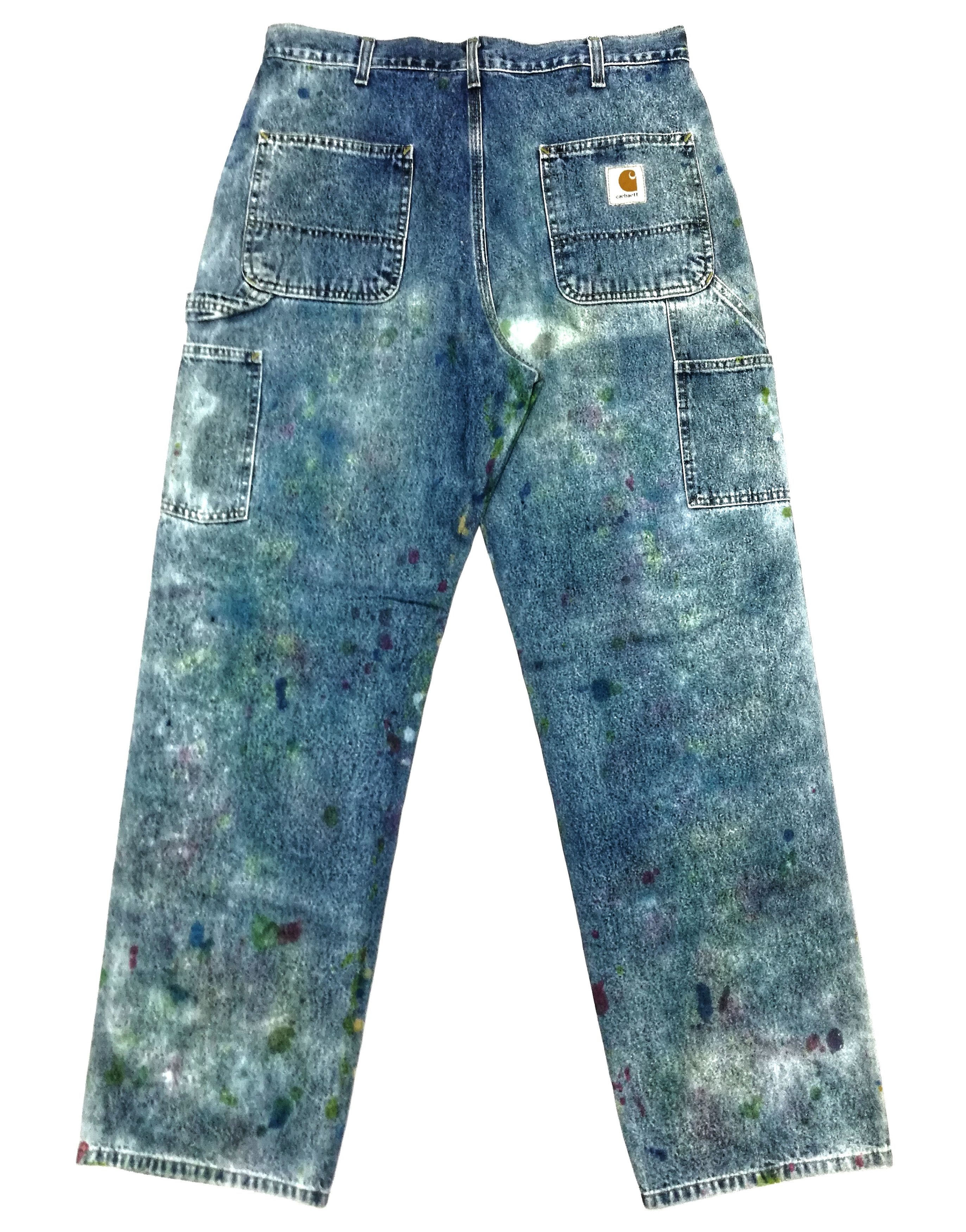 Carhartt × Carhartt Wip 🔥Very Rare Carhartt Custom Paint Splatter Work Pants🔥 Size US 34 / EU 50 - 10 Thumbnail