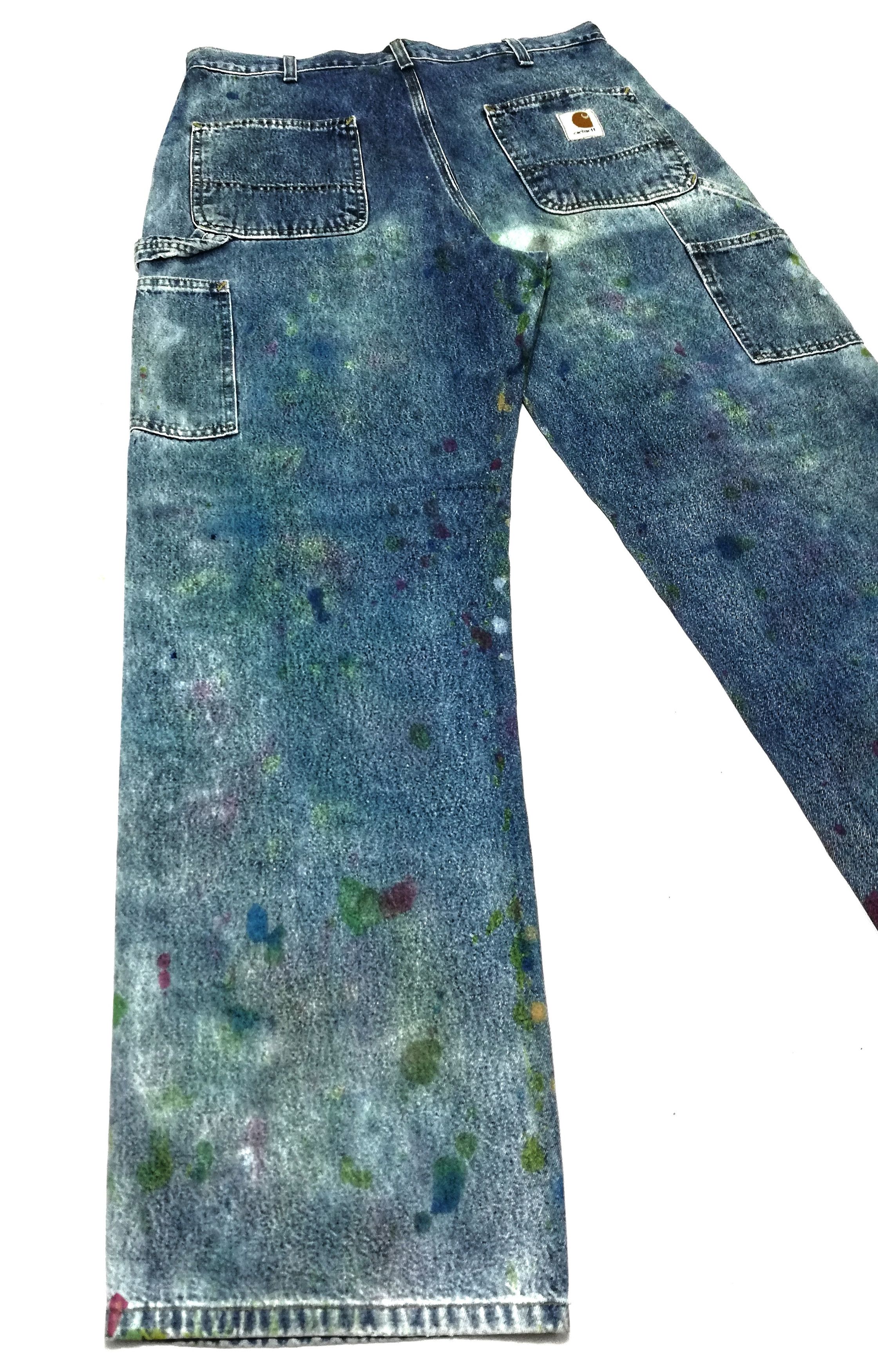 Carhartt × Carhartt Wip 🔥Very Rare Carhartt Custom Paint Splatter Work Pants🔥 Size US 34 / EU 50 - 11 Thumbnail