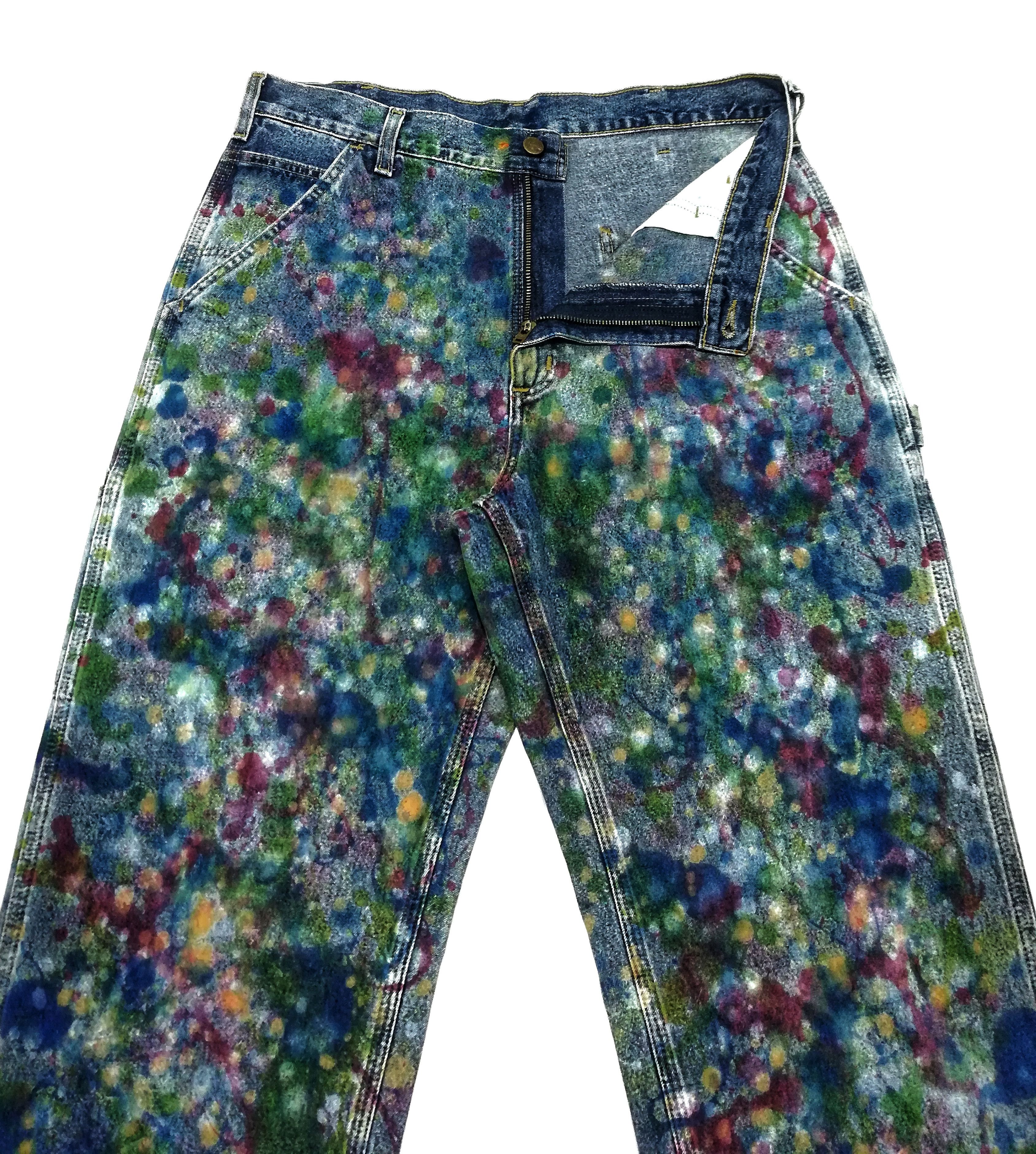 Carhartt × Carhartt Wip 🔥Very Rare Carhartt Custom Paint Splatter Work Pants🔥 Size US 34 / EU 50 - 5 Thumbnail