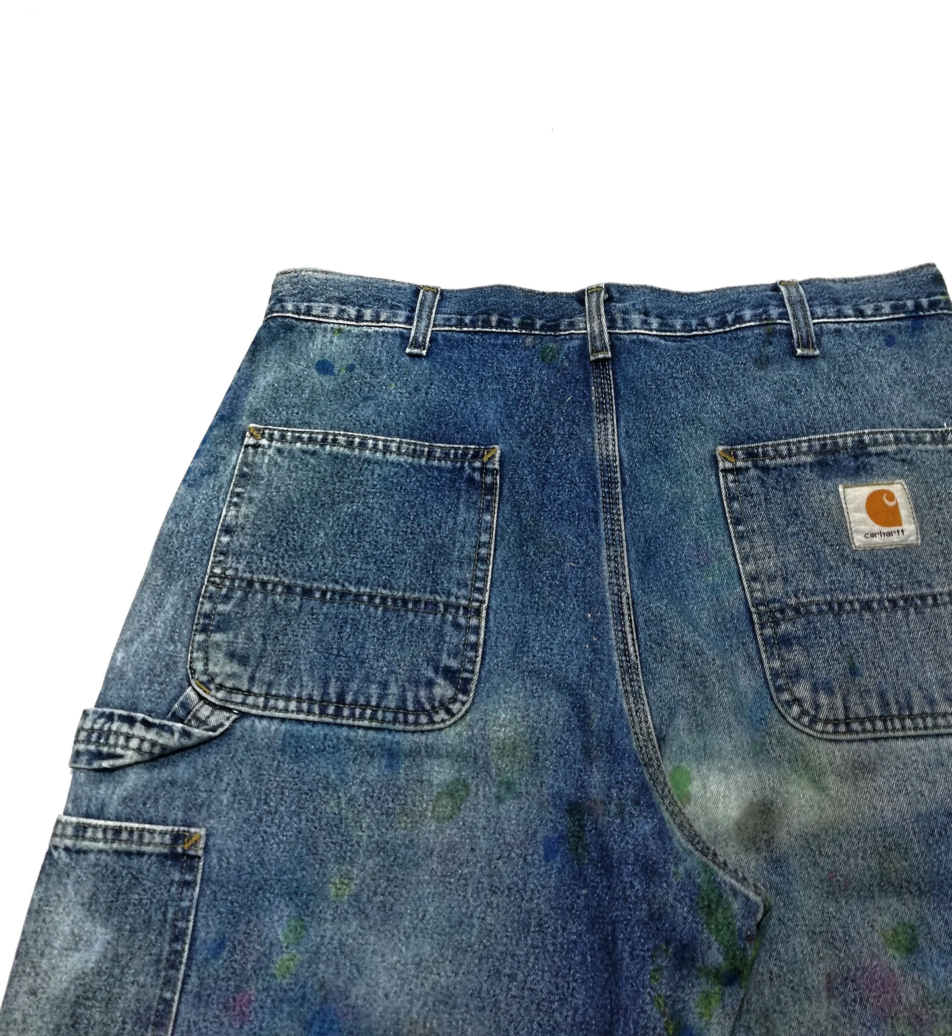 Carhartt × Carhartt Wip 🔥Very Rare Carhartt Custom Paint Splatter Work Pants🔥 Size US 34 / EU 50 - 14 Thumbnail