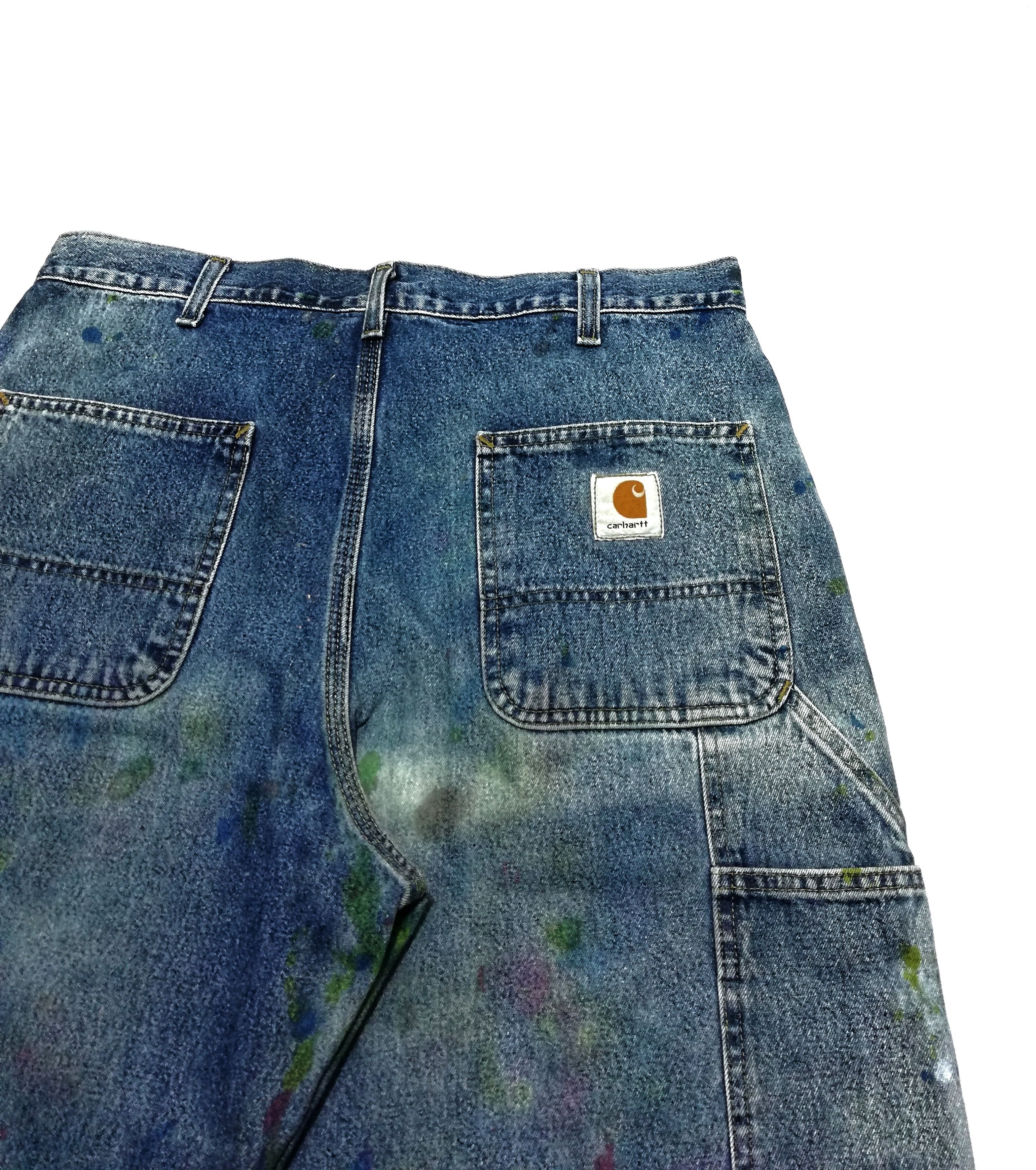 Carhartt × Carhartt Wip 🔥Very Rare Carhartt Custom Paint Splatter Work Pants🔥 Size US 34 / EU 50 - 15 Thumbnail