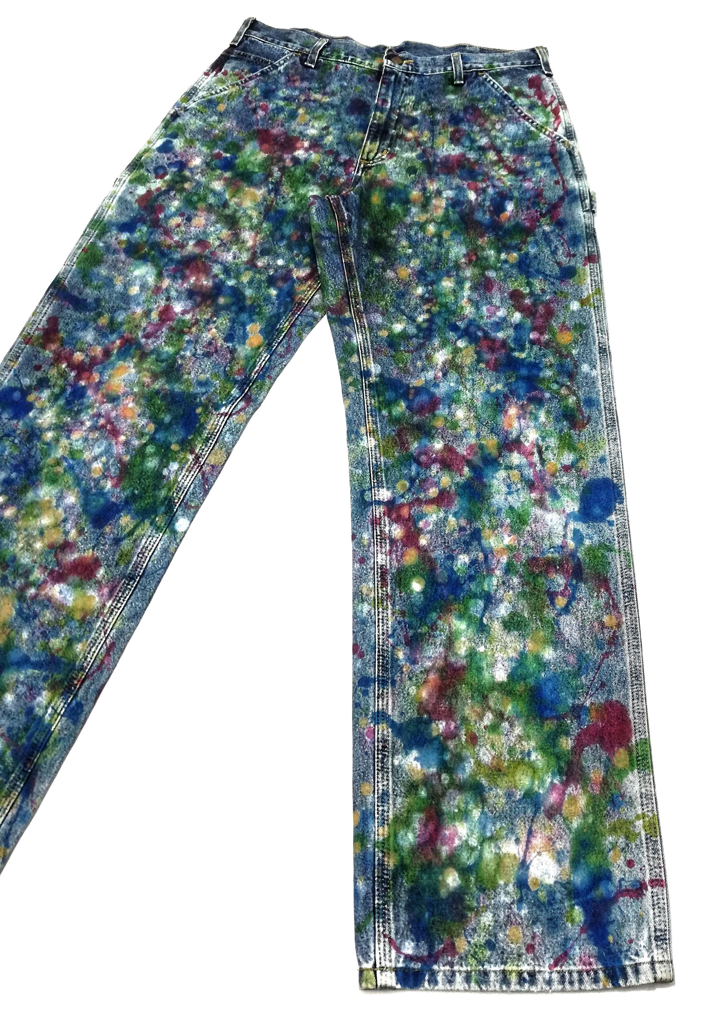 Carhartt × Carhartt Wip 🔥Very Rare Carhartt Custom Paint Splatter Work Pants🔥 Size US 34 / EU 50 - 4 Thumbnail