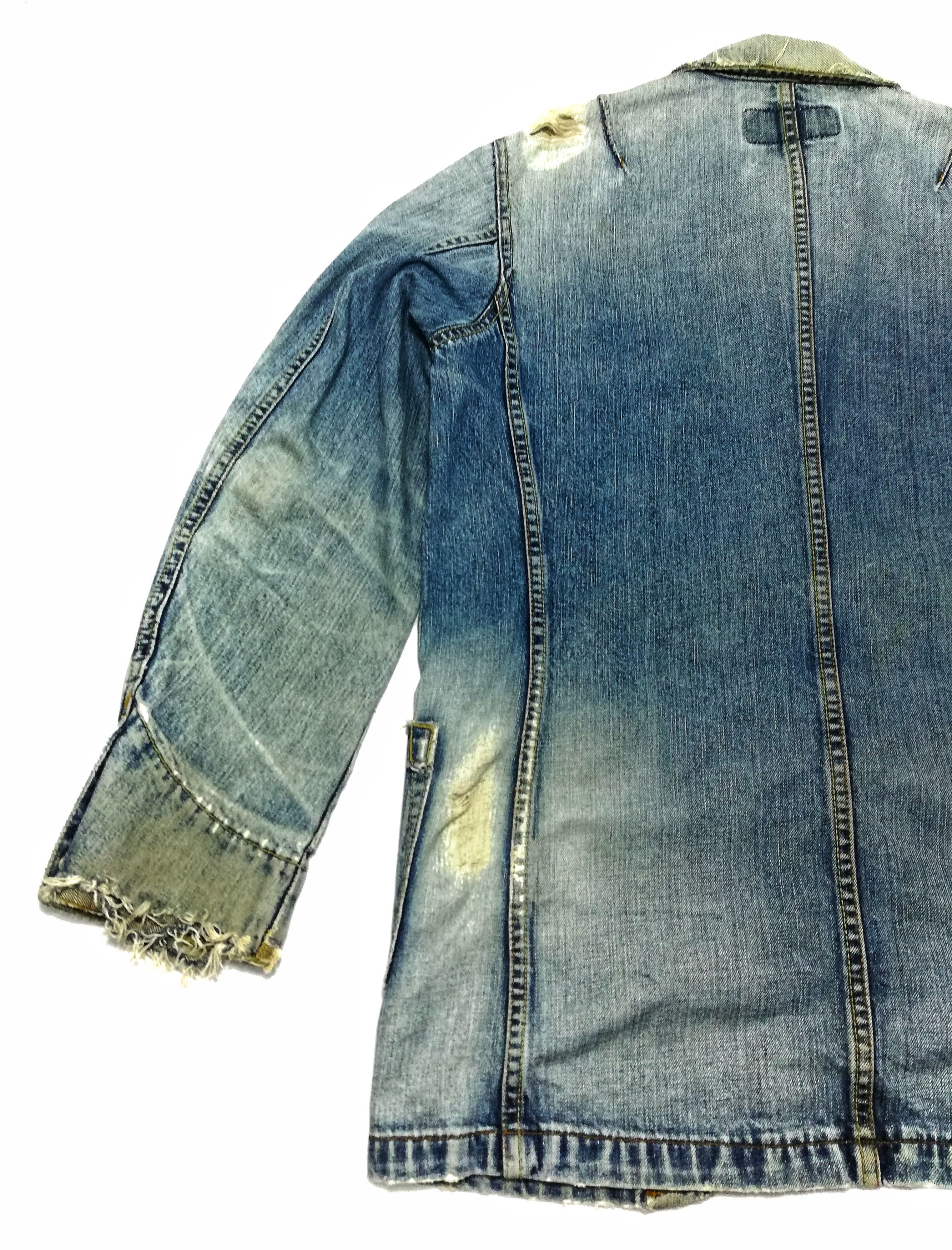 Levi's 🔥Very Rare Distressed Levis Strauss Jeans Workwear Jacket Size US M / EU 48-50 / 2 - 15 Thumbnail