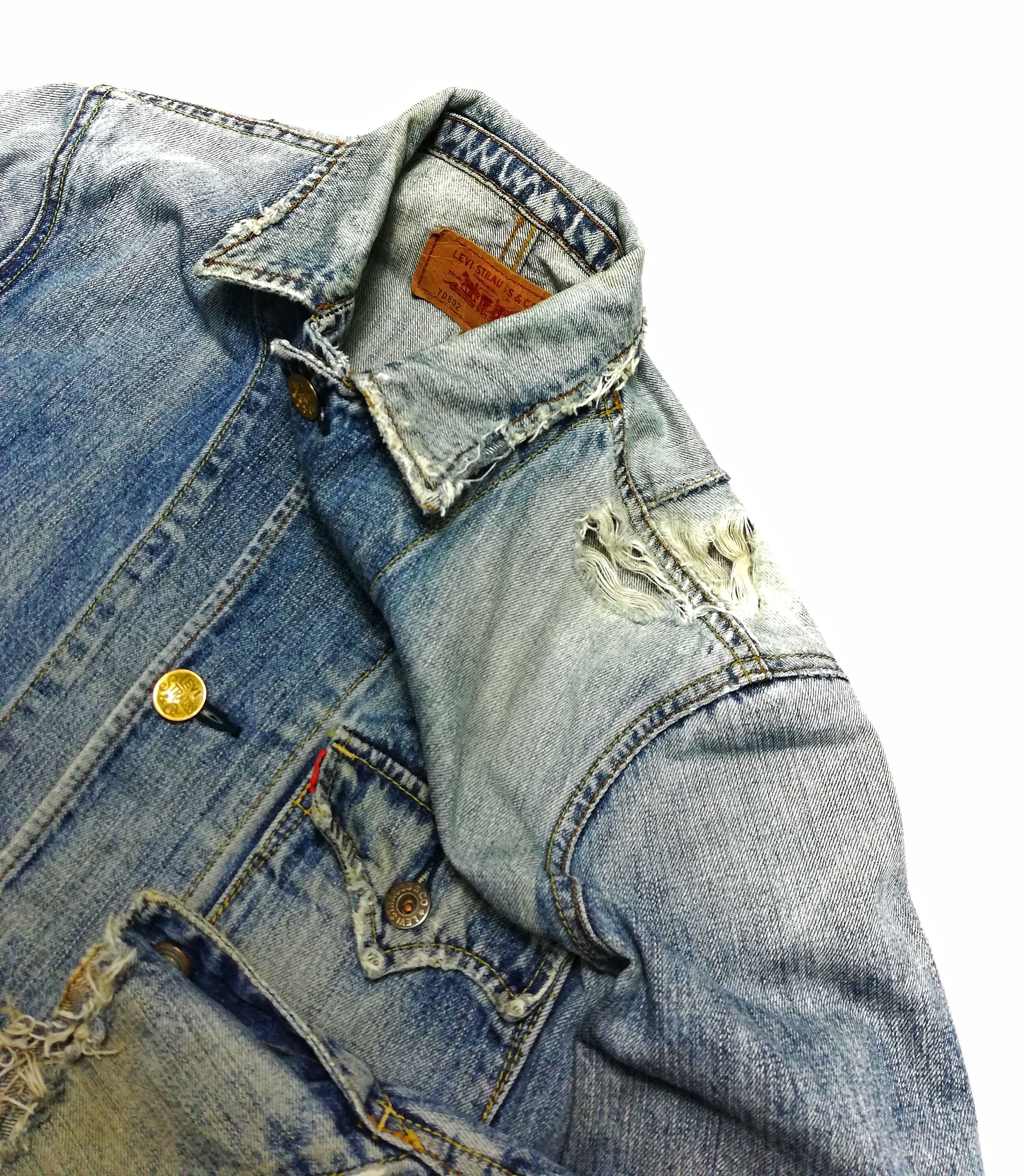 Levi's 🔥Very Rare Distressed Levis Strauss Jeans Workwear Jacket Size US M / EU 48-50 / 2 - 7 Thumbnail