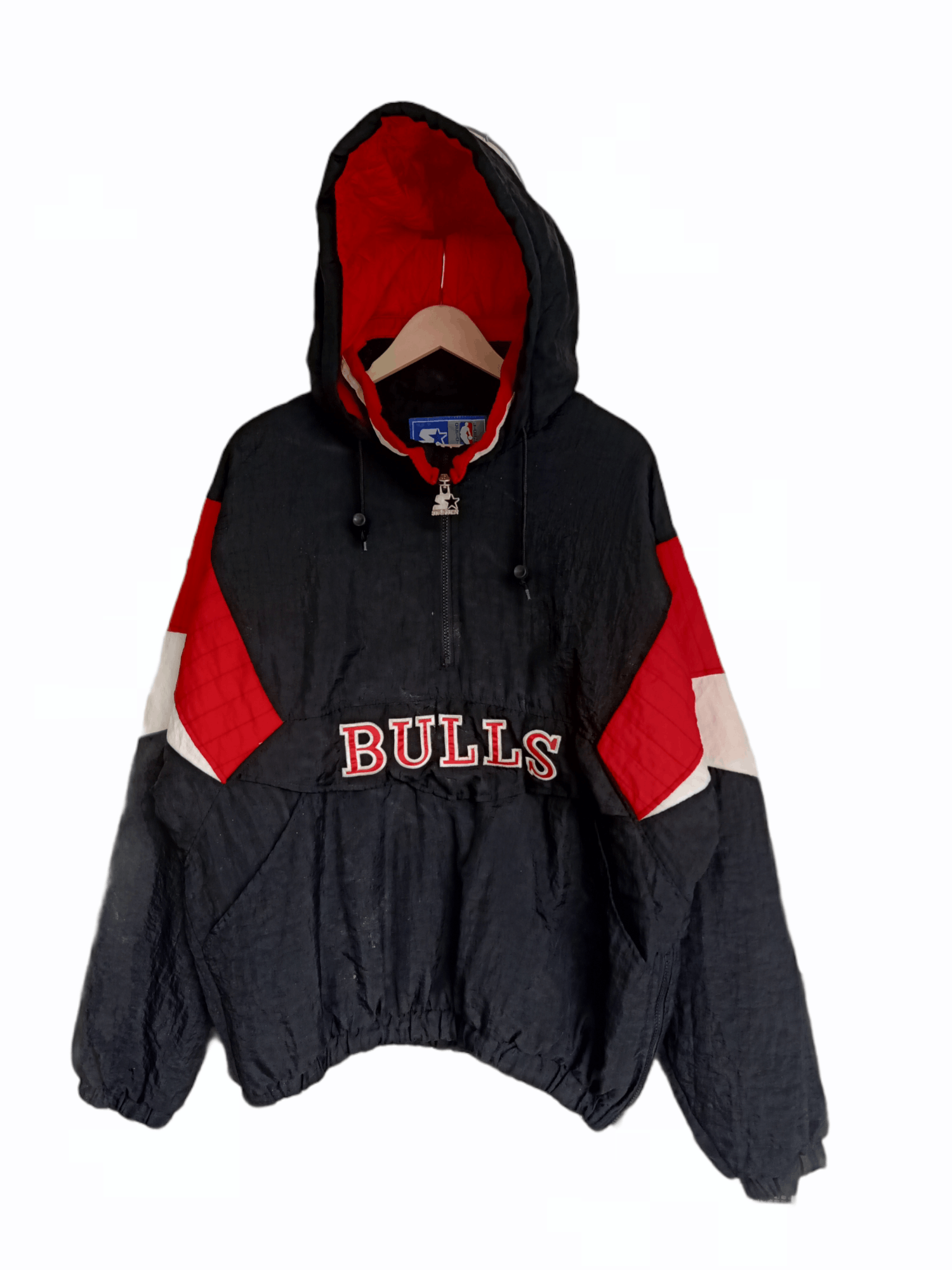 NBA × Starter × Vintage Vintage NBA Starter Chicago Bulls Anorak 90s Size US L / EU 52-54 / 3 - 2 Thumbnail