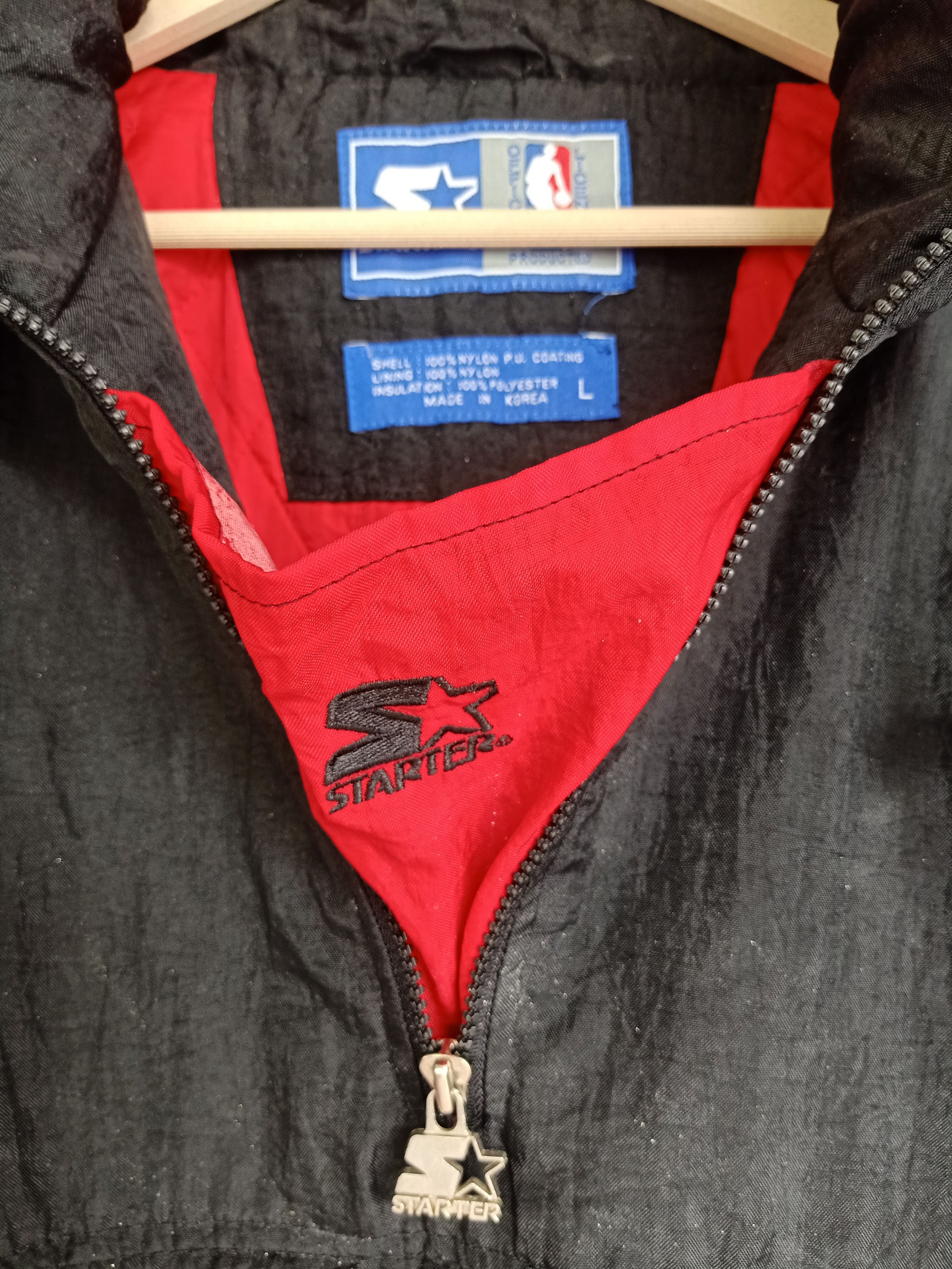 NBA × Starter × Vintage Vintage NBA Starter Chicago Bulls Anorak 90s Size US L / EU 52-54 / 3 - 3 Thumbnail