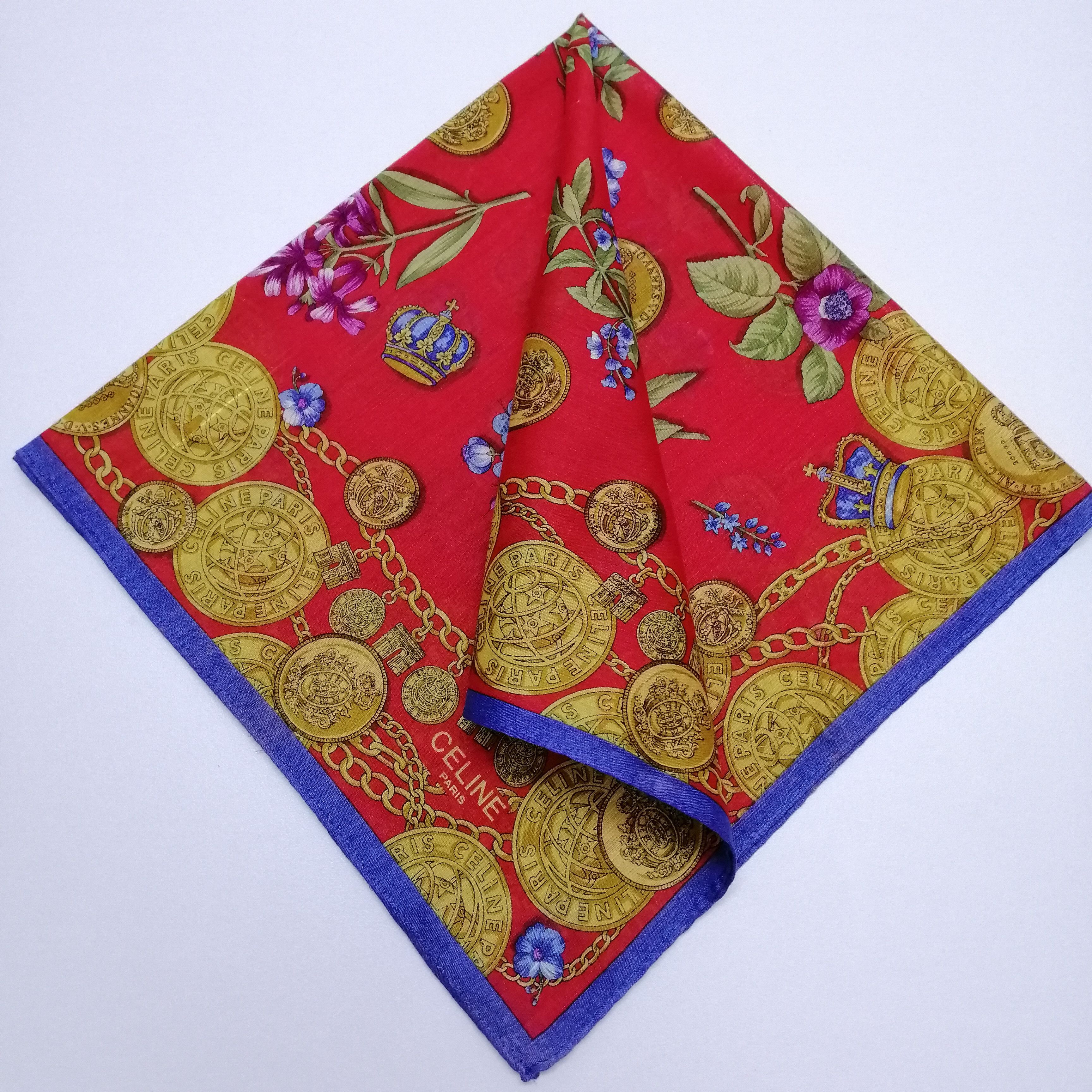 Celine Vintage Celine Handkerchief/Neckerchief/Bandana-KD2171 Size ONE SIZE - 1 Thumbnail