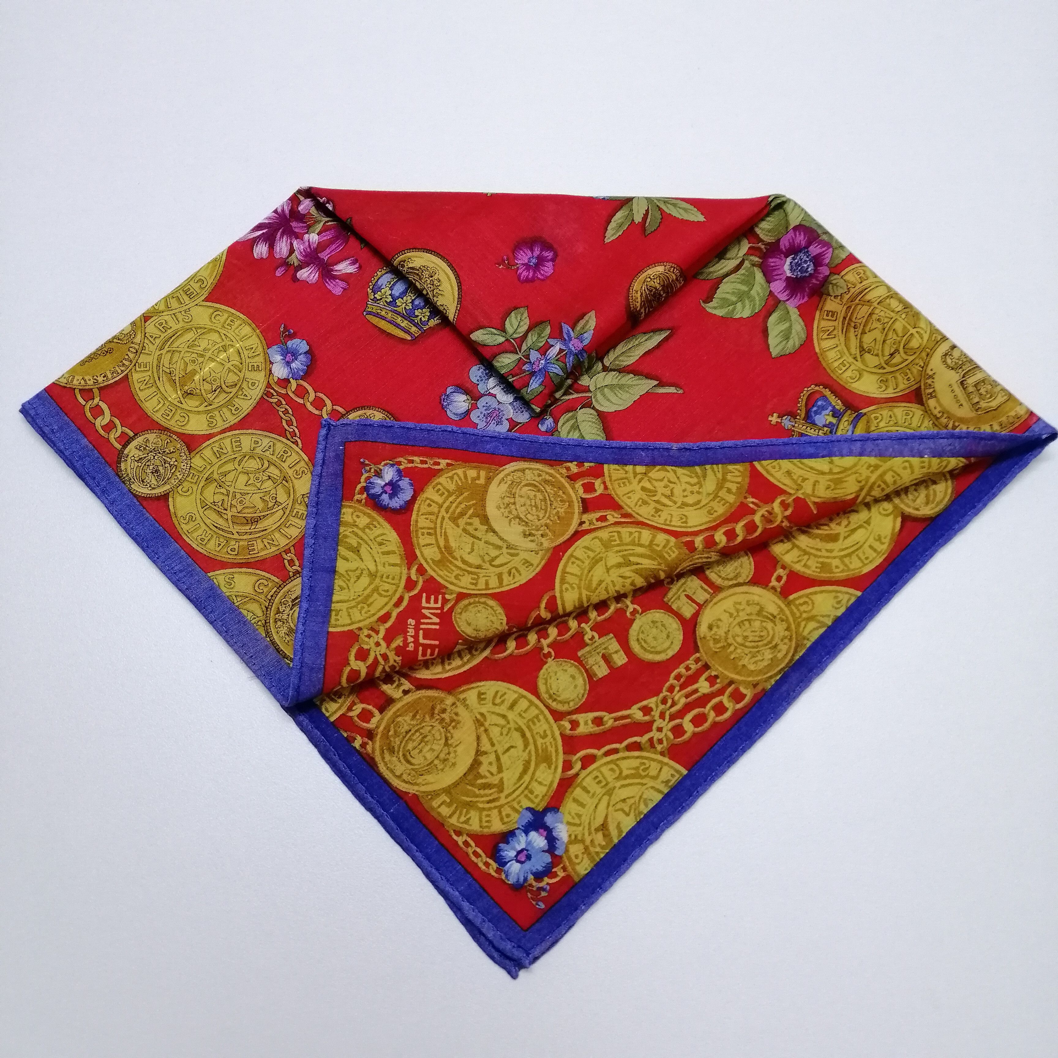 Celine Vintage Celine Handkerchief/Neckerchief/Bandana-KD2171 Size ONE SIZE - 5 Thumbnail