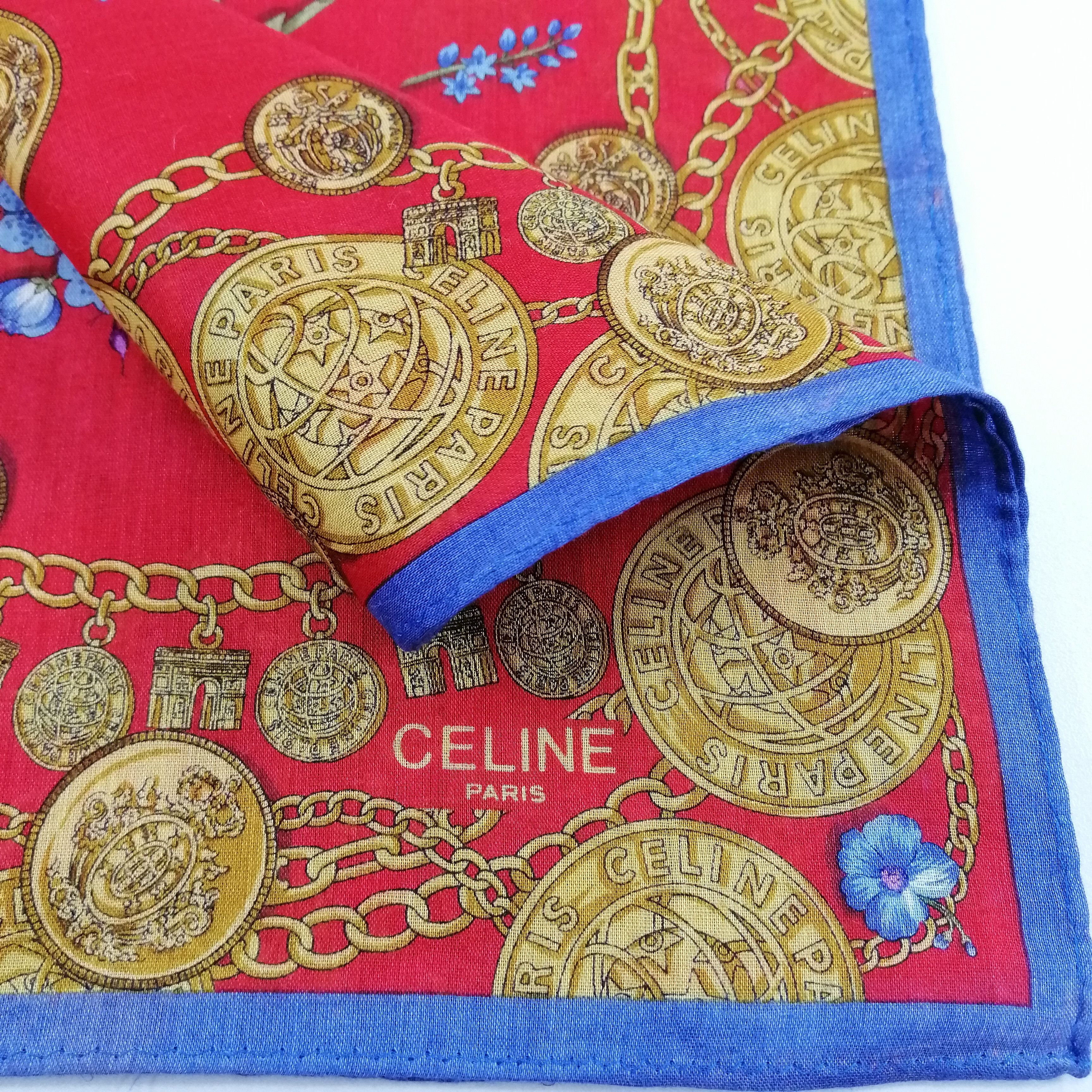 Celine Vintage Celine Handkerchief/Neckerchief/Bandana-KD2171 Size ONE SIZE - 4 Thumbnail
