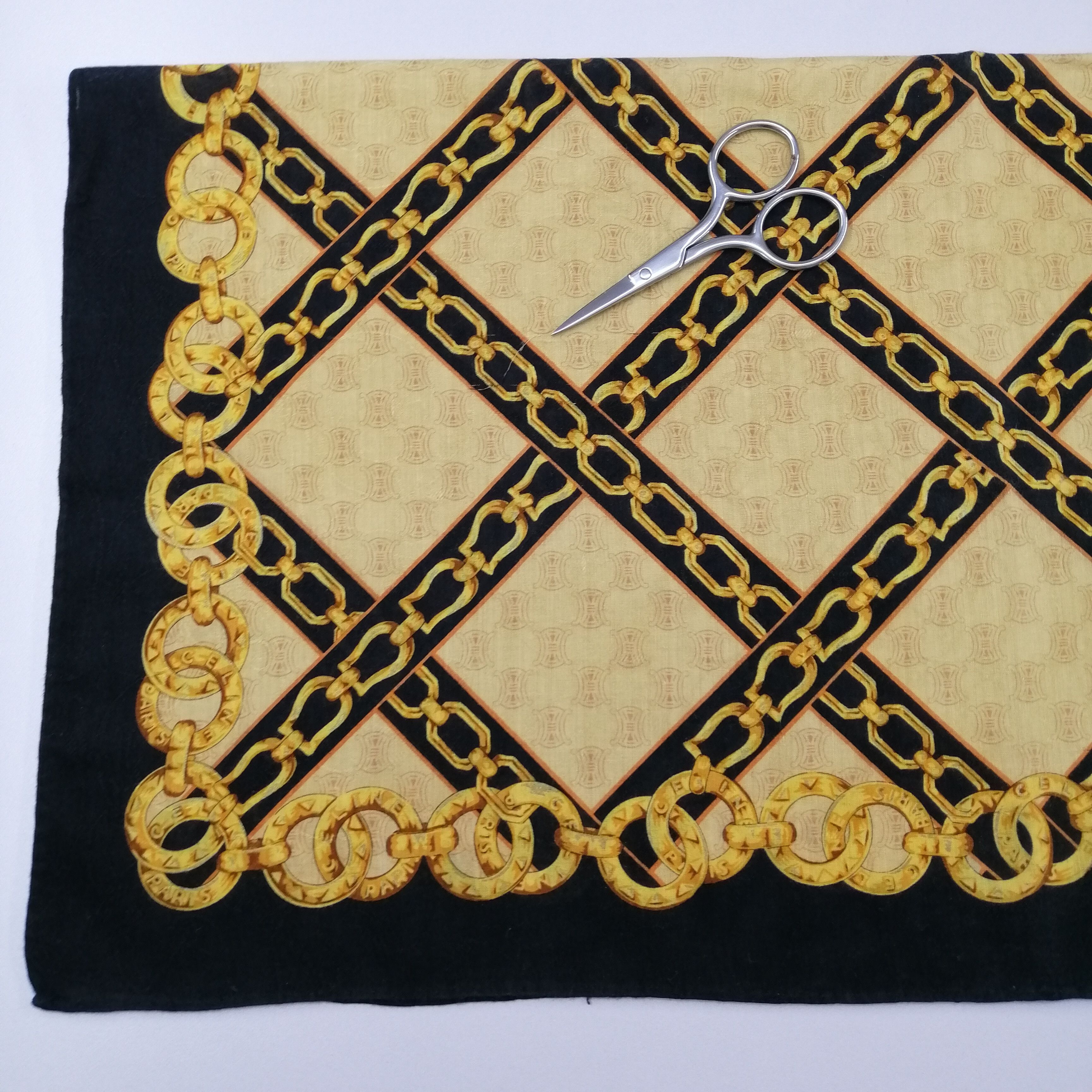 Celine × Vintage Celine Handkerchief/Neckerchief/Bandana-KD2189 Size ONE SIZE - 3 Thumbnail