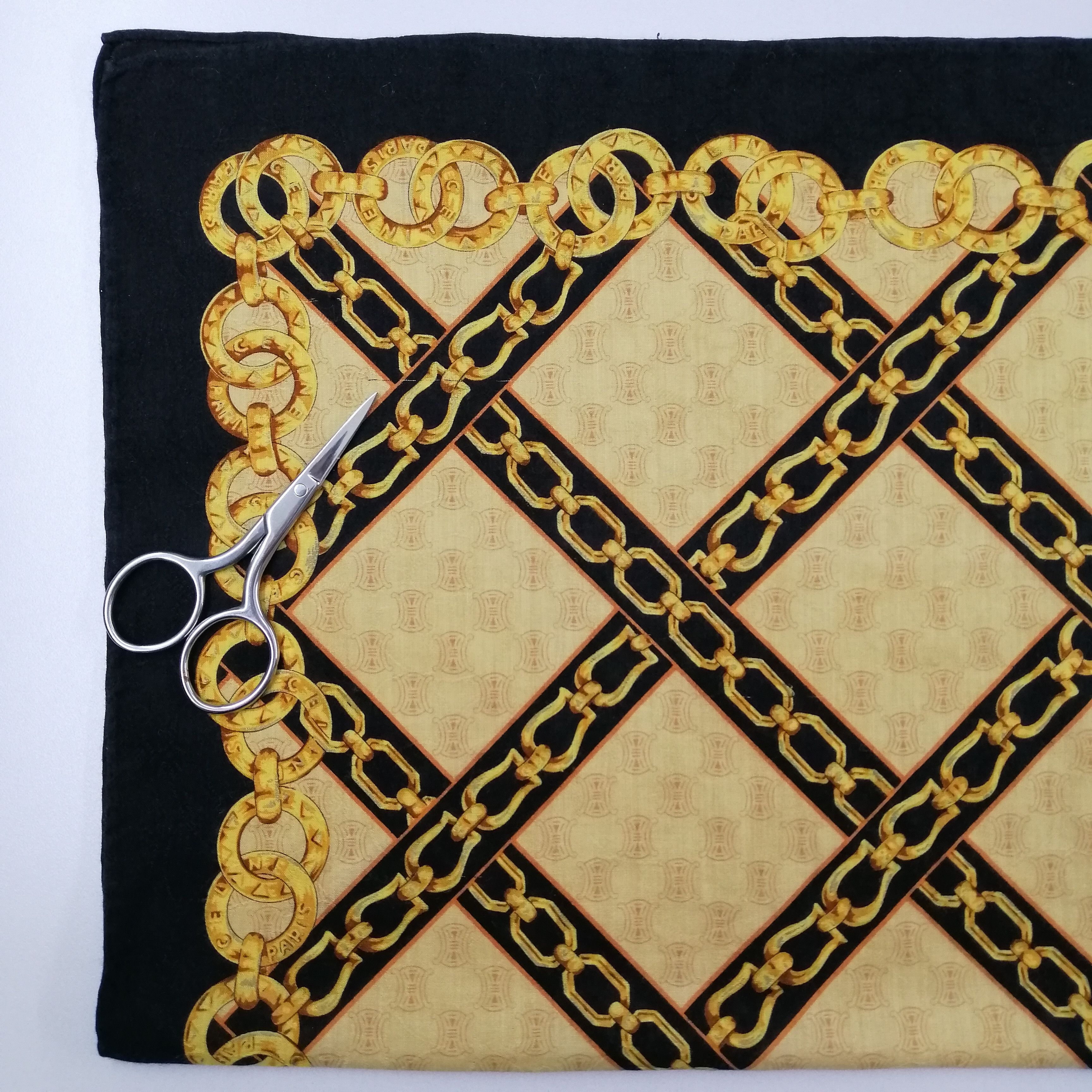 Celine × Vintage Celine Handkerchief/Neckerchief/Bandana-KD2189 Size ONE SIZE - 5 Thumbnail
