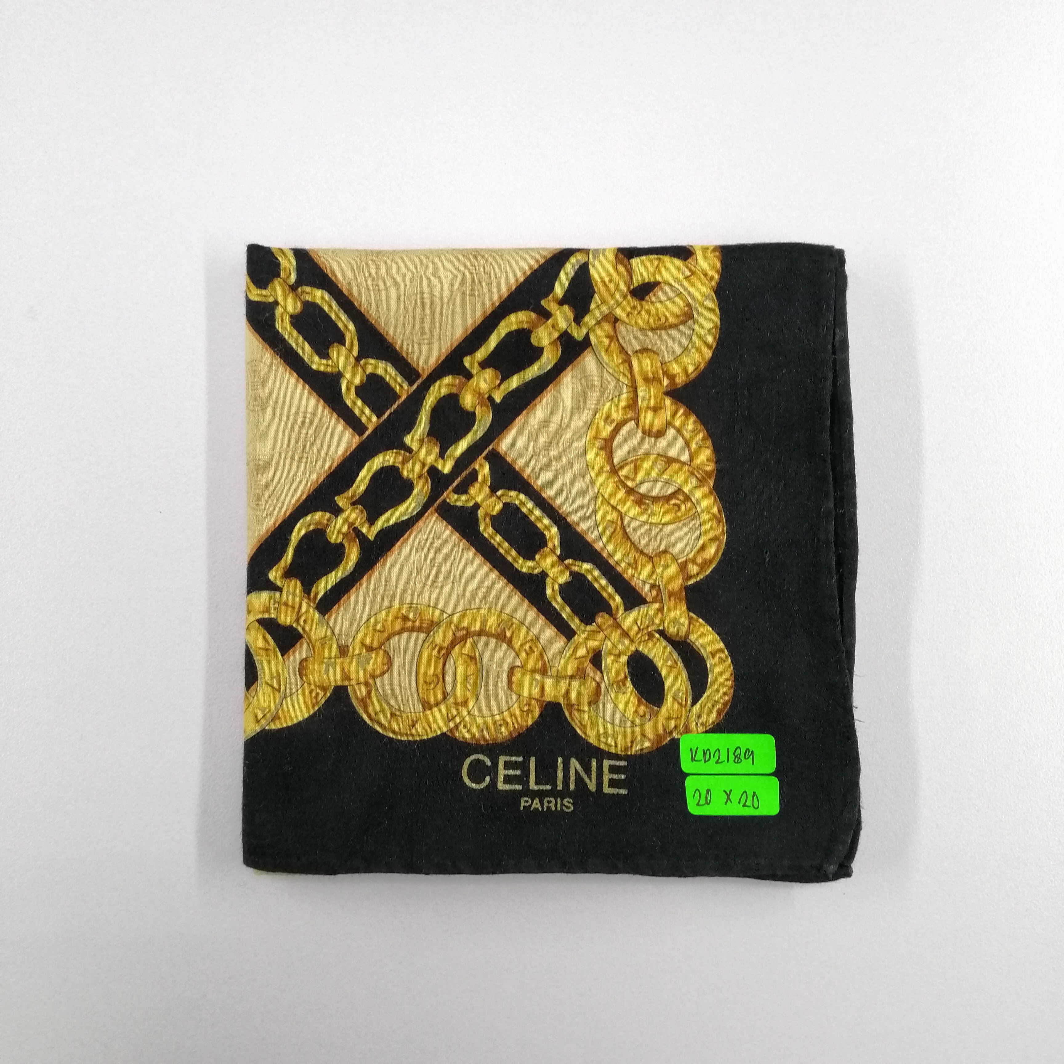 Celine × Vintage Celine Handkerchief/Neckerchief/Bandana-KD2189 Size ONE SIZE - 7 Thumbnail