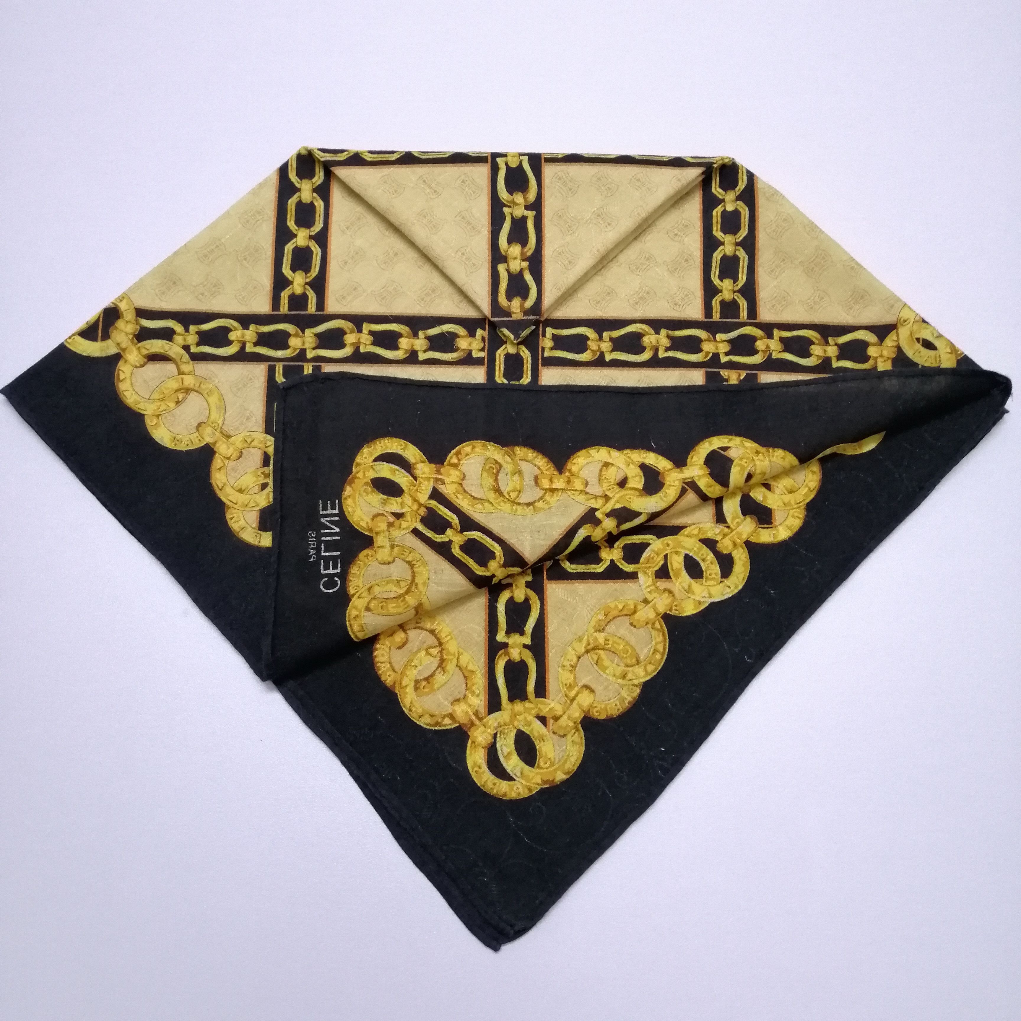 Celine × Vintage Celine Handkerchief/Neckerchief/Bandana-KD2189 Size ONE SIZE - 6 Thumbnail
