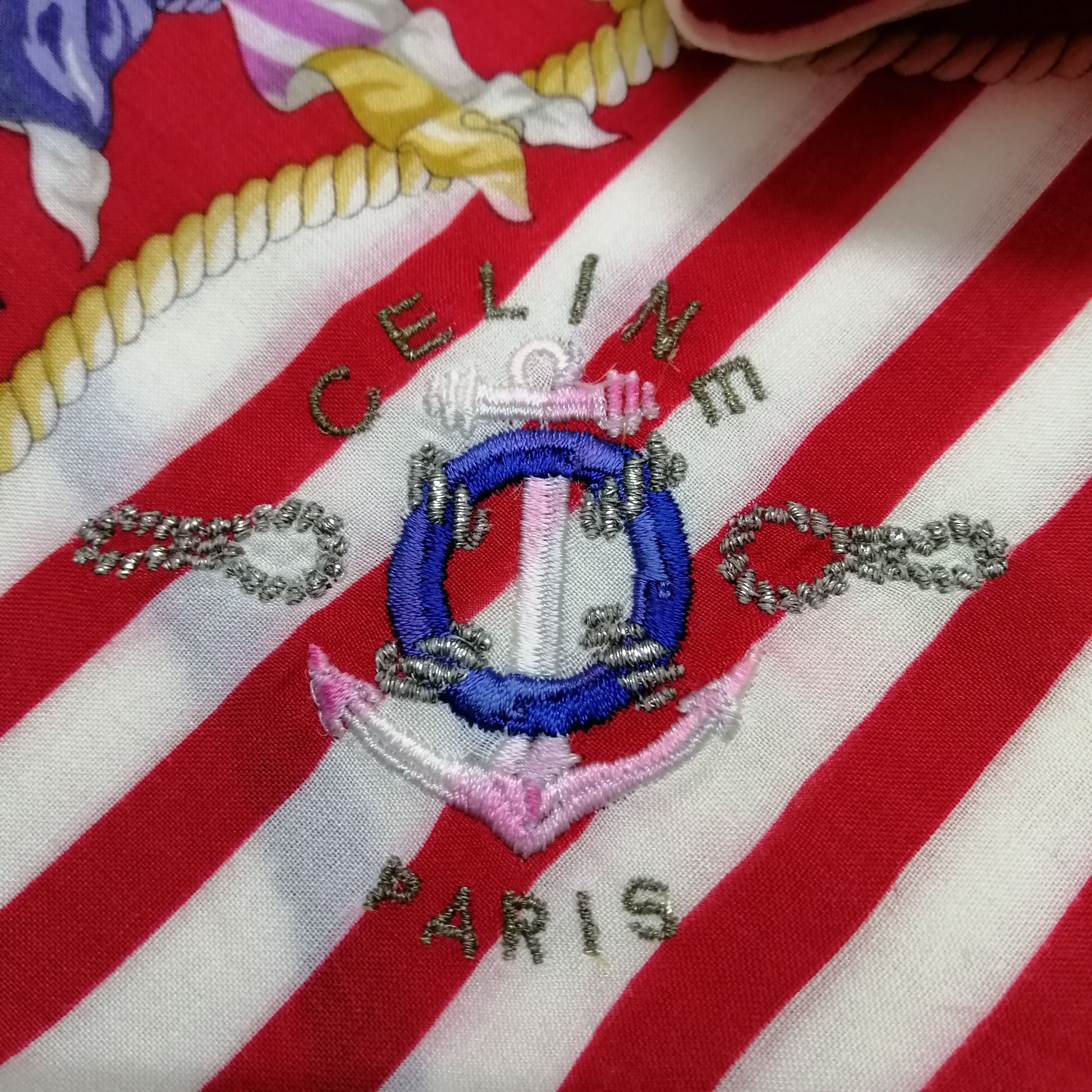 Celine × Vintage Celine Handkerchief/Neckerchief/Bandana-KD2240 Size ONE SIZE - 4 Thumbnail