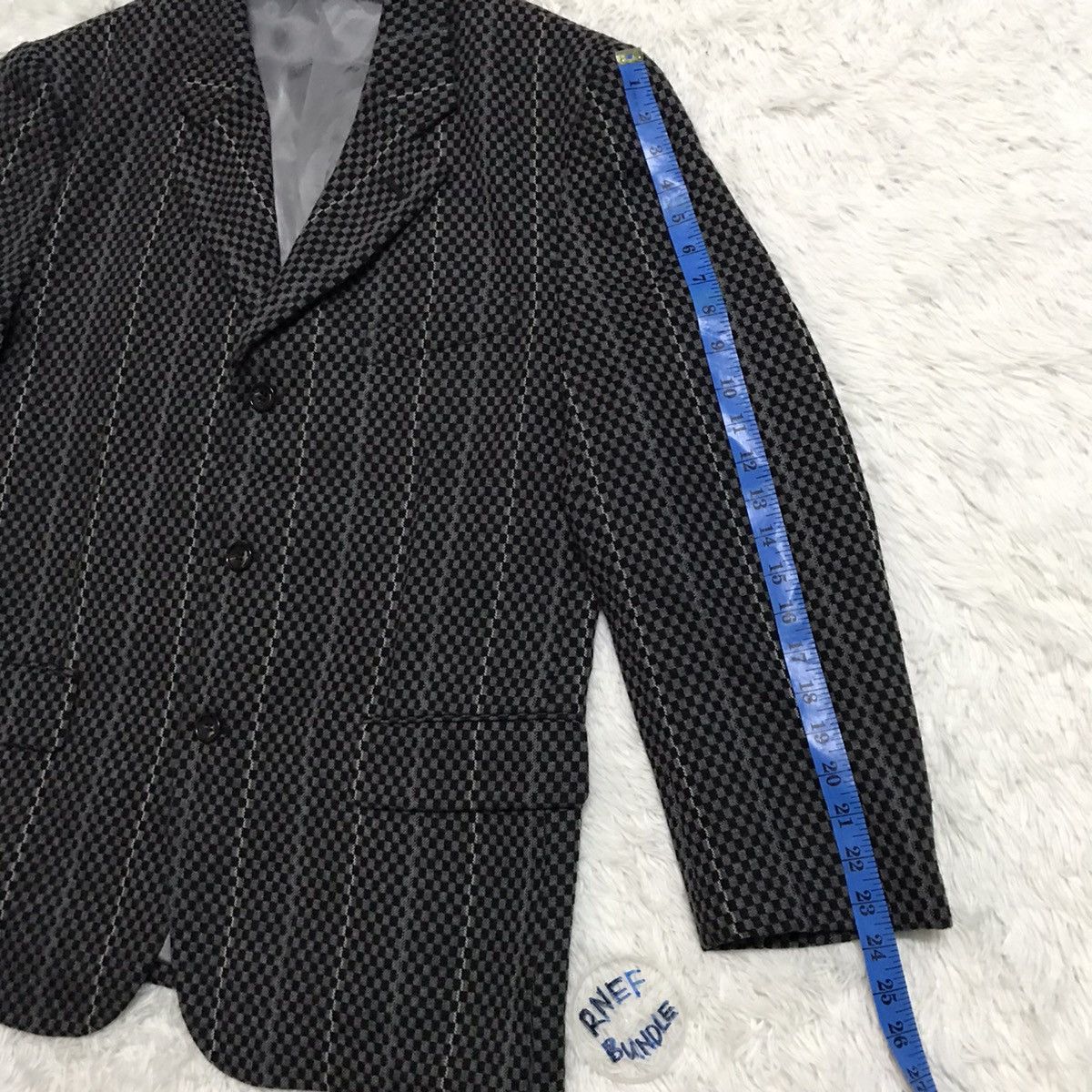 Comme des Garcons Homme Plus AD2000 Vintage Checked Comme Des Garcons Jacket Japan Size US M / EU 48-50 / 2 - 8 Thumbnail