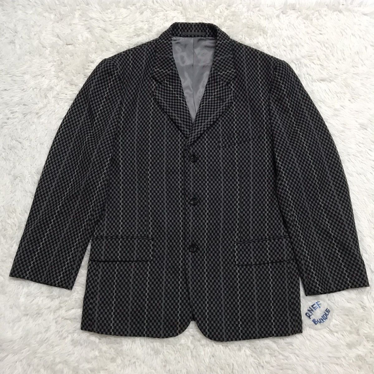 Comme des Garcons Homme Plus AD2000 Vintage Checked Comme Des Garcons Jacket Japan Size US M / EU 48-50 / 2 - 1 Thumbnail