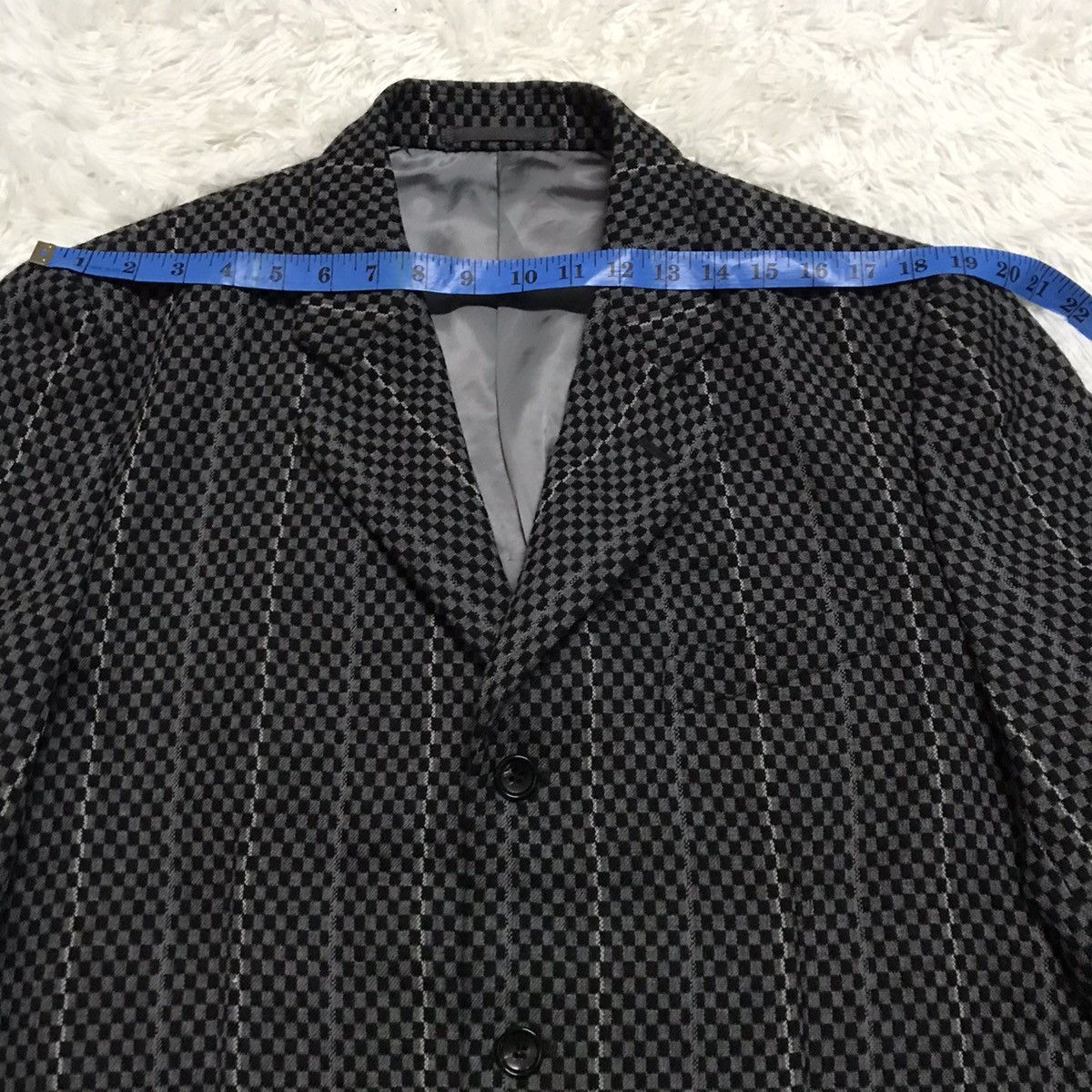 Comme des Garcons Homme Plus AD2000 Vintage Checked Comme Des Garcons Jacket Japan Size US M / EU 48-50 / 2 - 6 Thumbnail