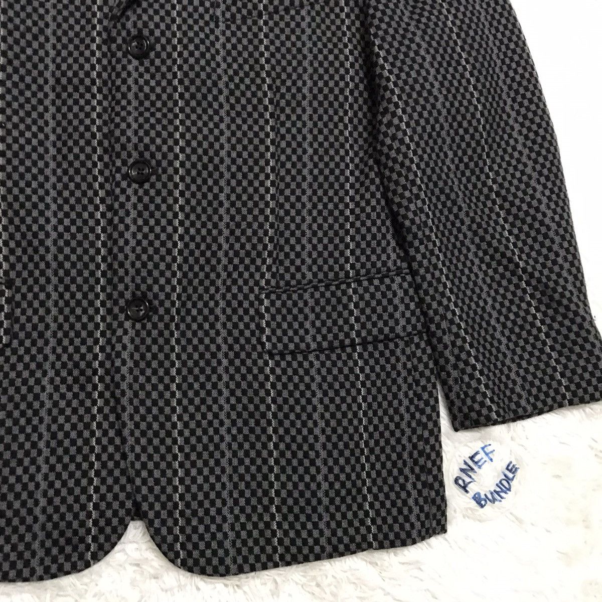 Comme des Garcons Homme Plus AD2000 Vintage Checked Comme Des Garcons Jacket Japan Size US M / EU 48-50 / 2 - 3 Thumbnail