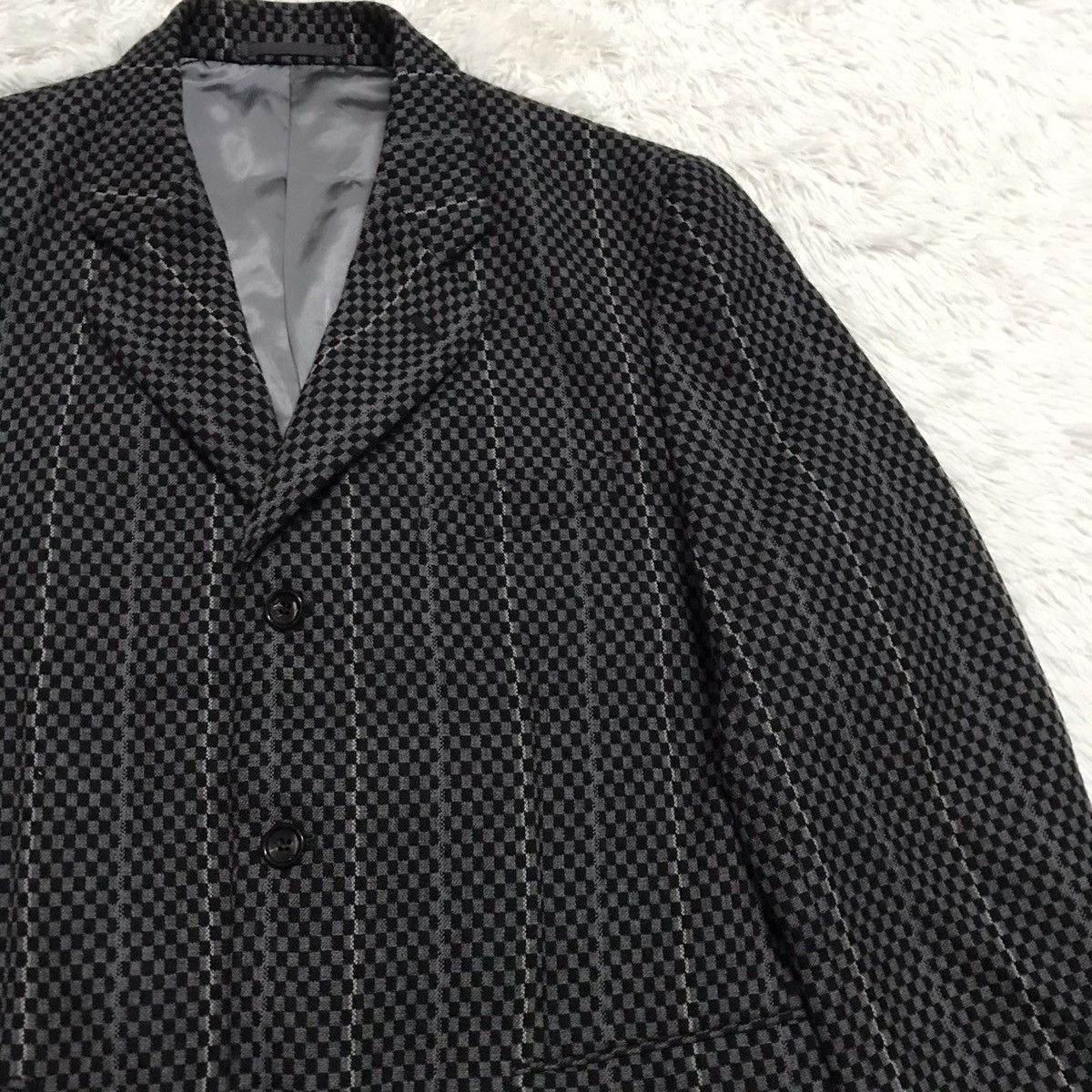 Comme des Garcons Homme Plus AD2000 Vintage Checked Comme Des Garcons Jacket Japan Size US M / EU 48-50 / 2 - 4 Thumbnail