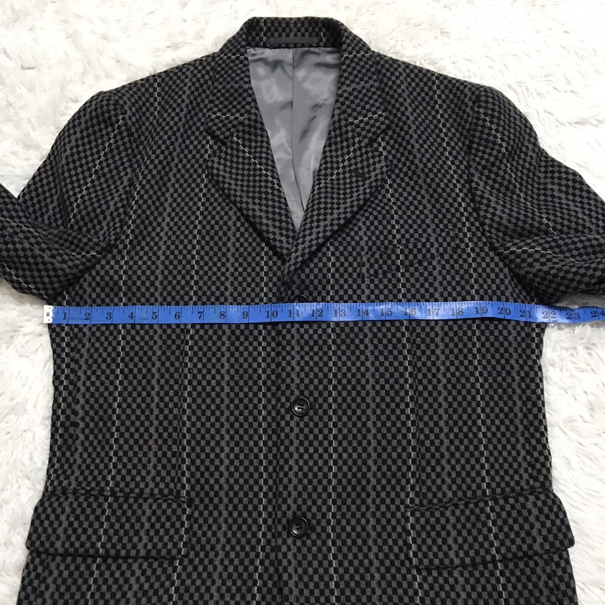 Comme des Garcons Homme Plus AD2000 Vintage Checked Comme Des Garcons Jacket Japan Size US M / EU 48-50 / 2 - 5 Thumbnail