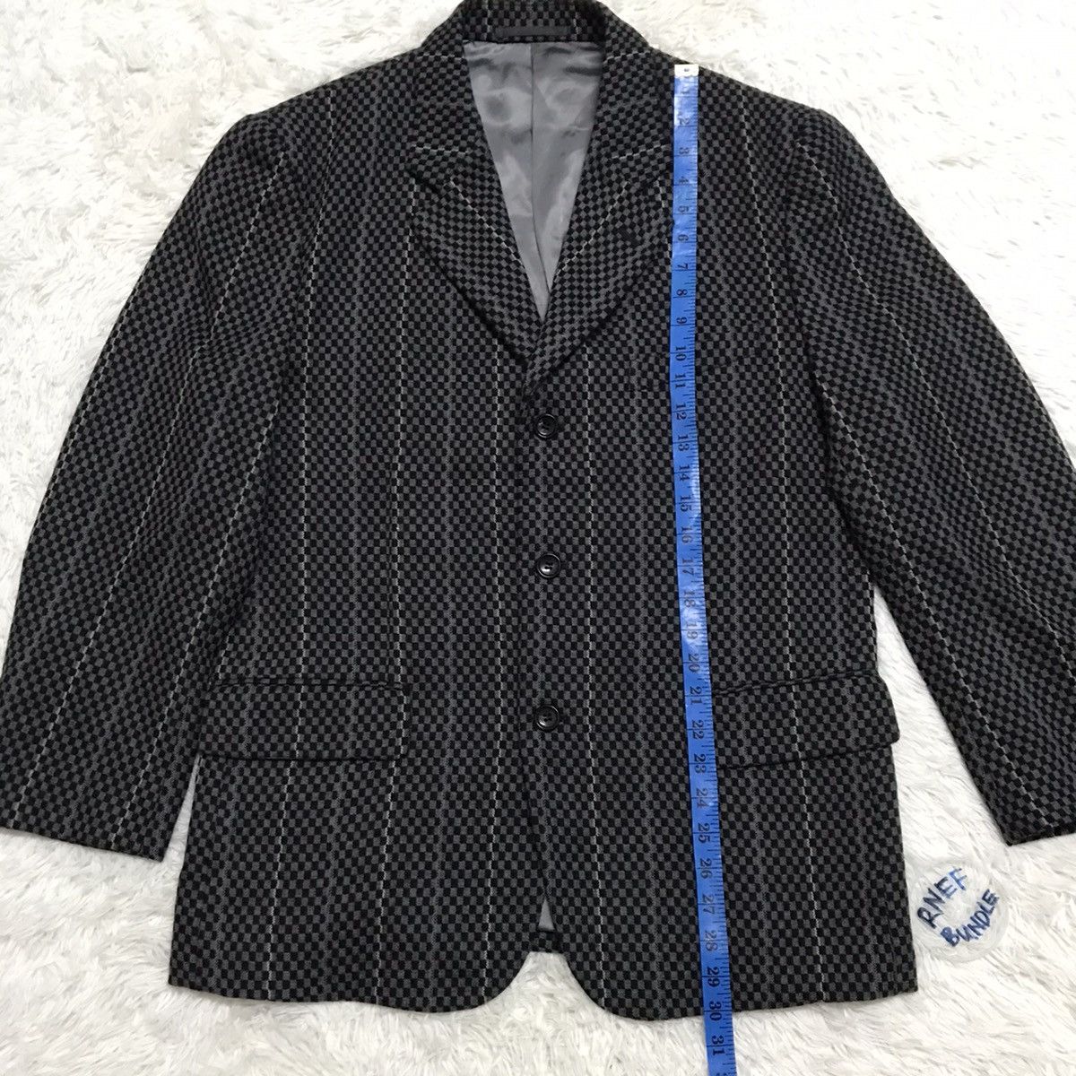 Comme des Garcons Homme Plus AD2000 Vintage Checked Comme Des Garcons Jacket Japan Size US M / EU 48-50 / 2 - 7 Thumbnail