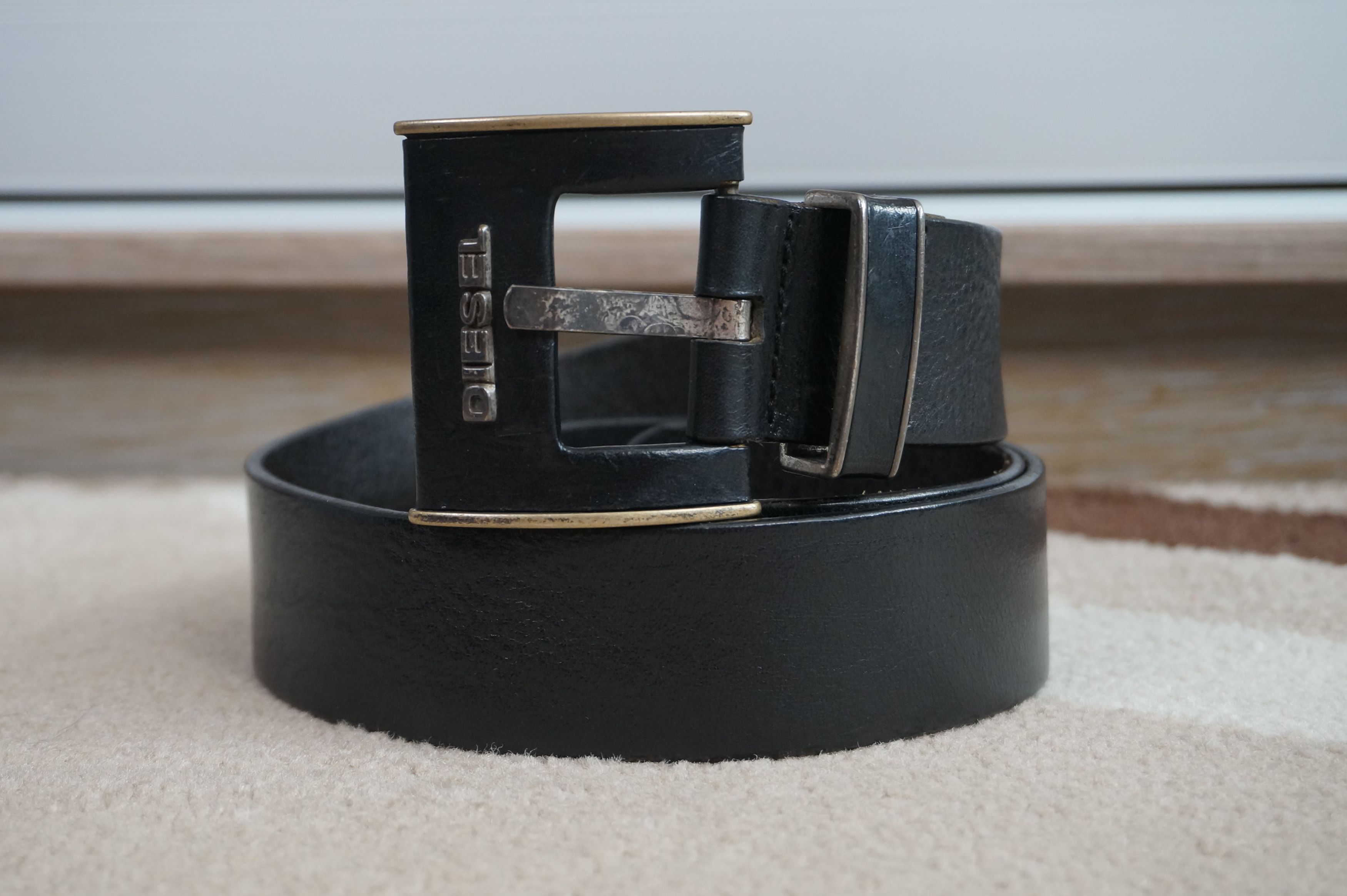 Vintage DIESEL leather belt.