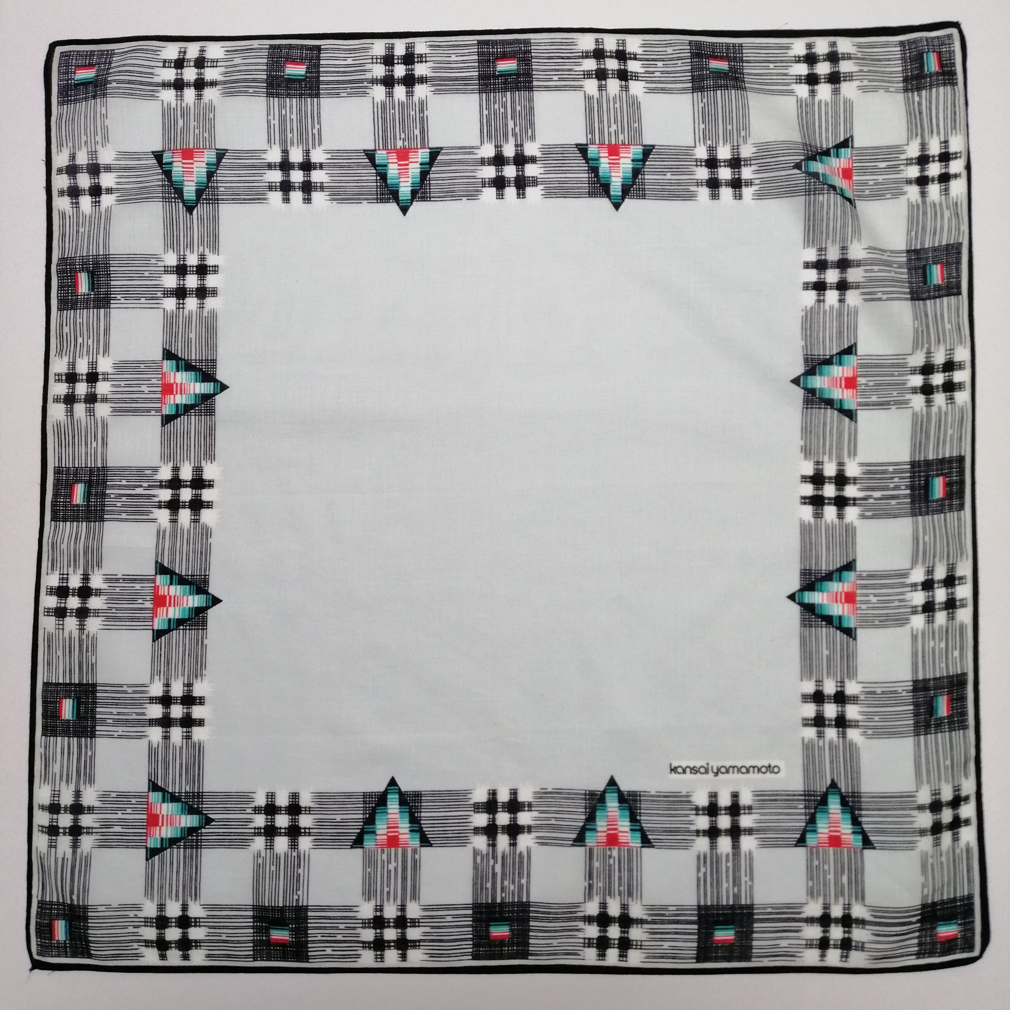 Kansai Yamamoto × Vintage Vintage Kansai Handkerchief/Neckerchief/Bandana-KD2328 Size ONE SIZE - 2 Thumbnail