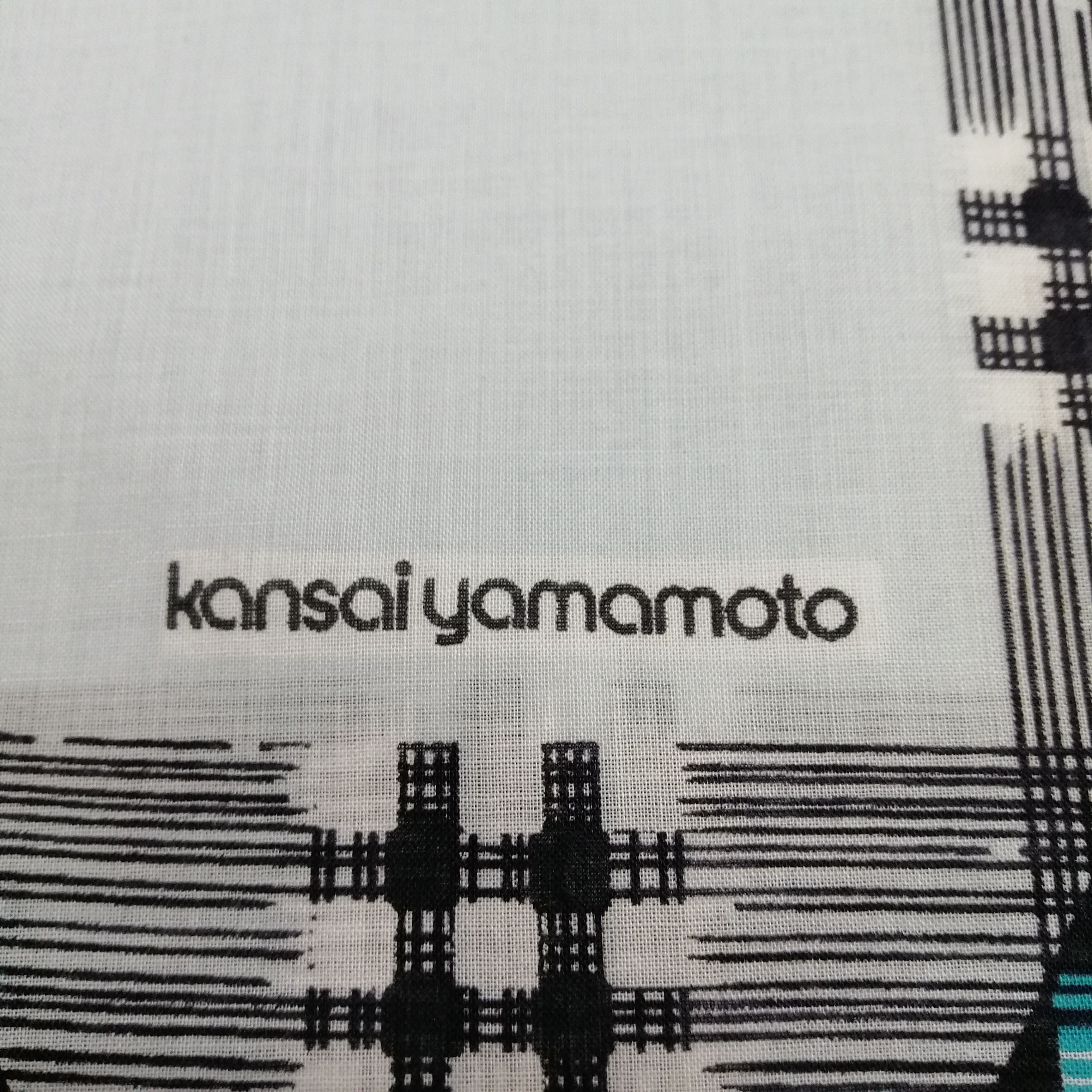 Kansai Yamamoto × Vintage Vintage Kansai Handkerchief/Neckerchief/Bandana-KD2328 Size ONE SIZE - 3 Thumbnail