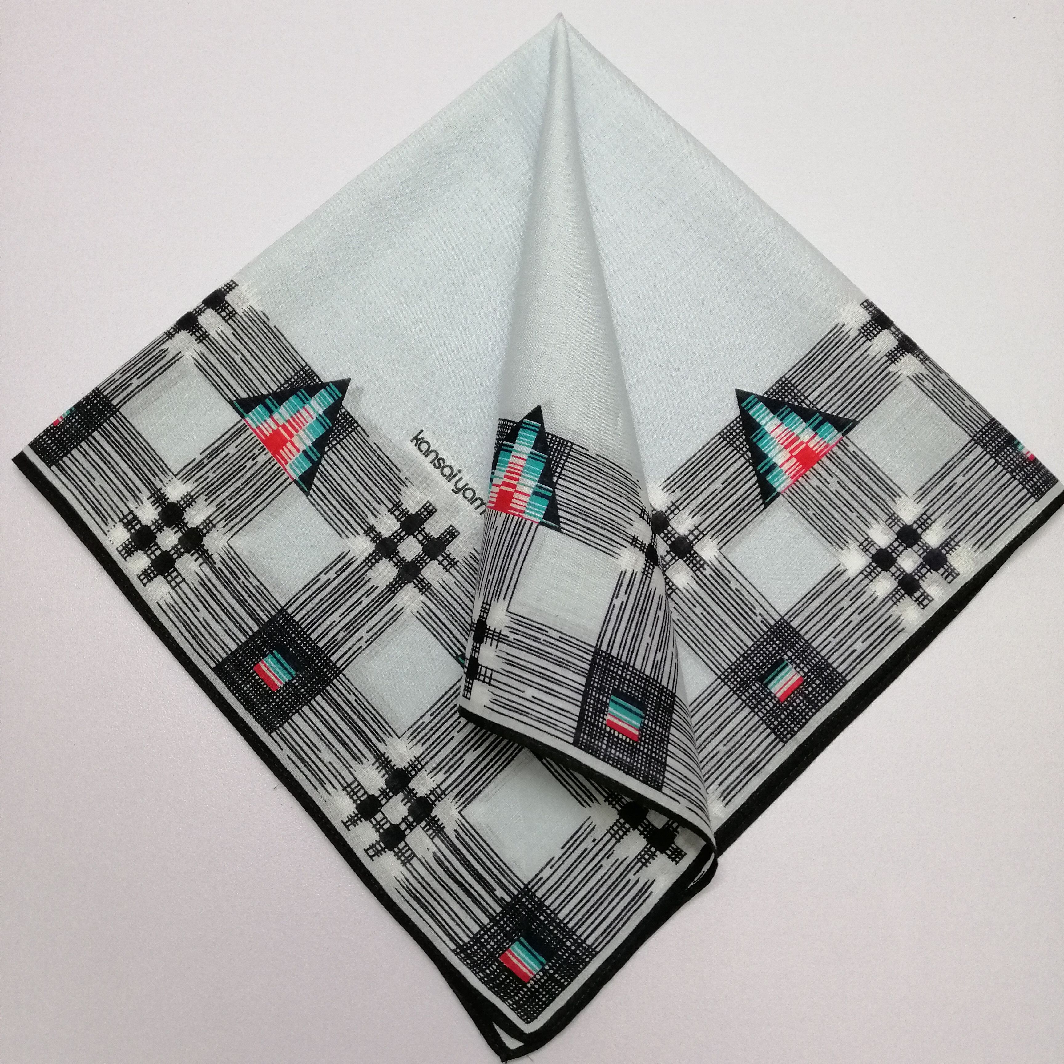 Kansai Yamamoto × Vintage Vintage Kansai Handkerchief/Neckerchief/Bandana-KD2328 Size ONE SIZE - 1 Thumbnail
