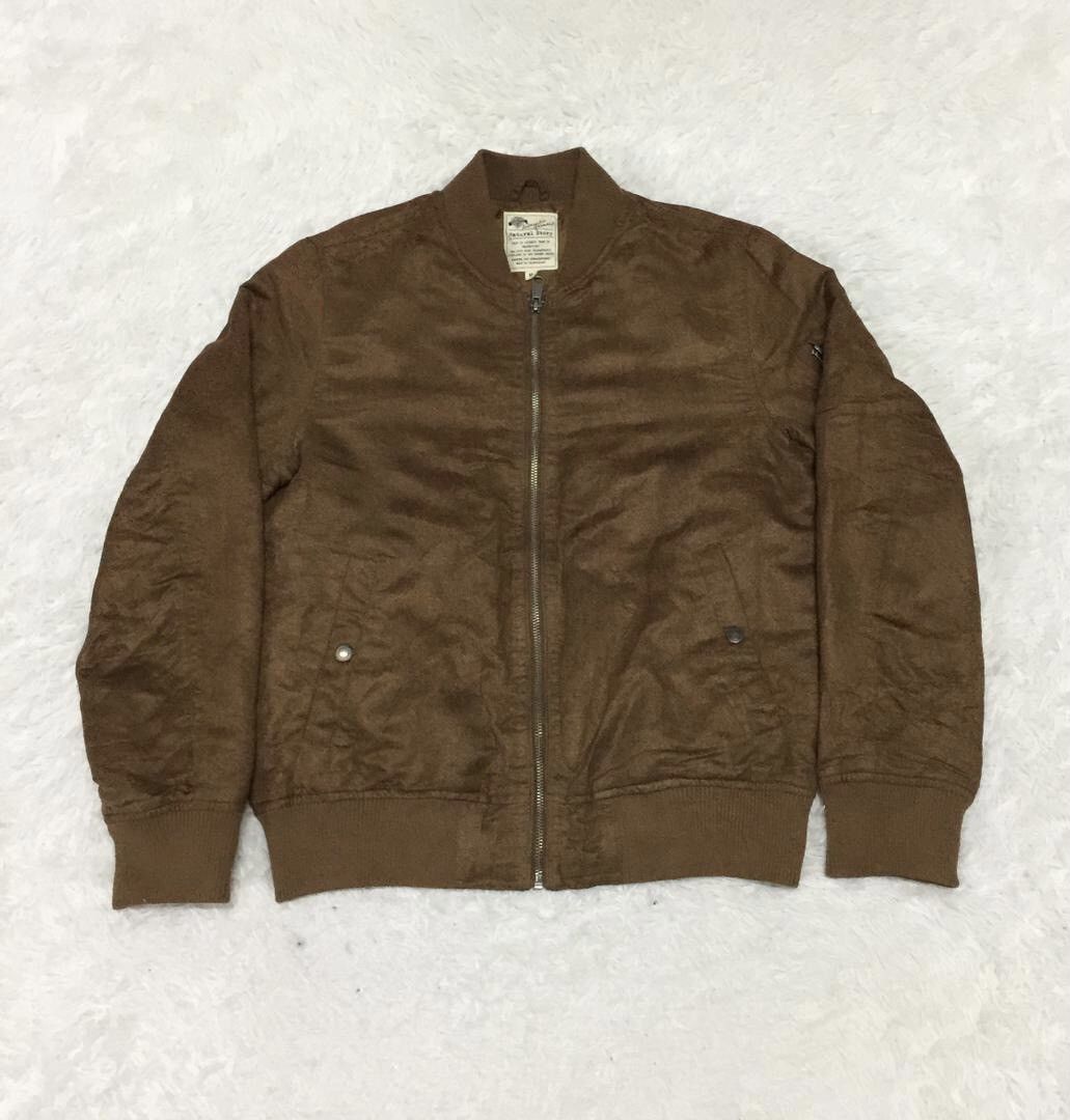 Japanese Brand Authentic garment natural story bomber jacket Size US M / EU 48-50 / 2 - 9 Thumbnail