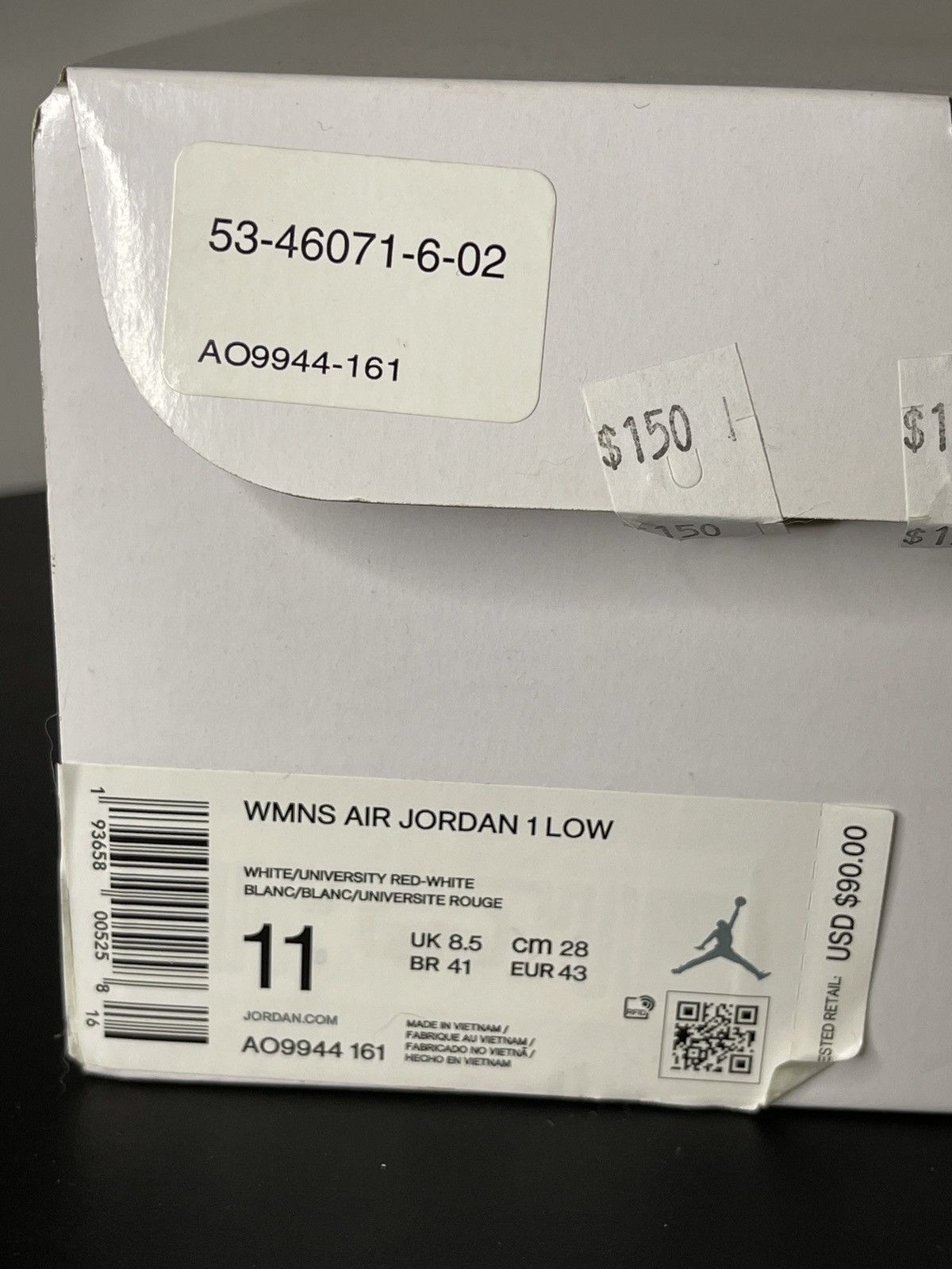 Jordan Brand Jordan 1 LOW Red swoosh Size US 9.5 / EU 42-43 - 14 Thumbnail