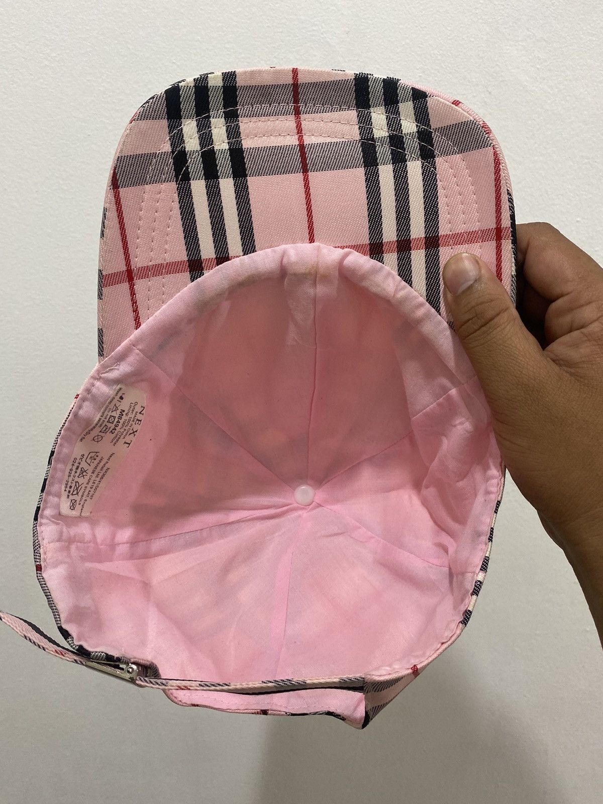 Japanese Brand VTG NEXT Nova Check Baseball Cap Size ONE SIZE - 4 Thumbnail